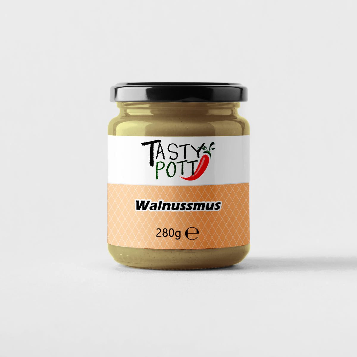 Tasty Fruchtaufstrich Tasty Pott Walnussmus - Nussmus Walnuss - 280g Gla
