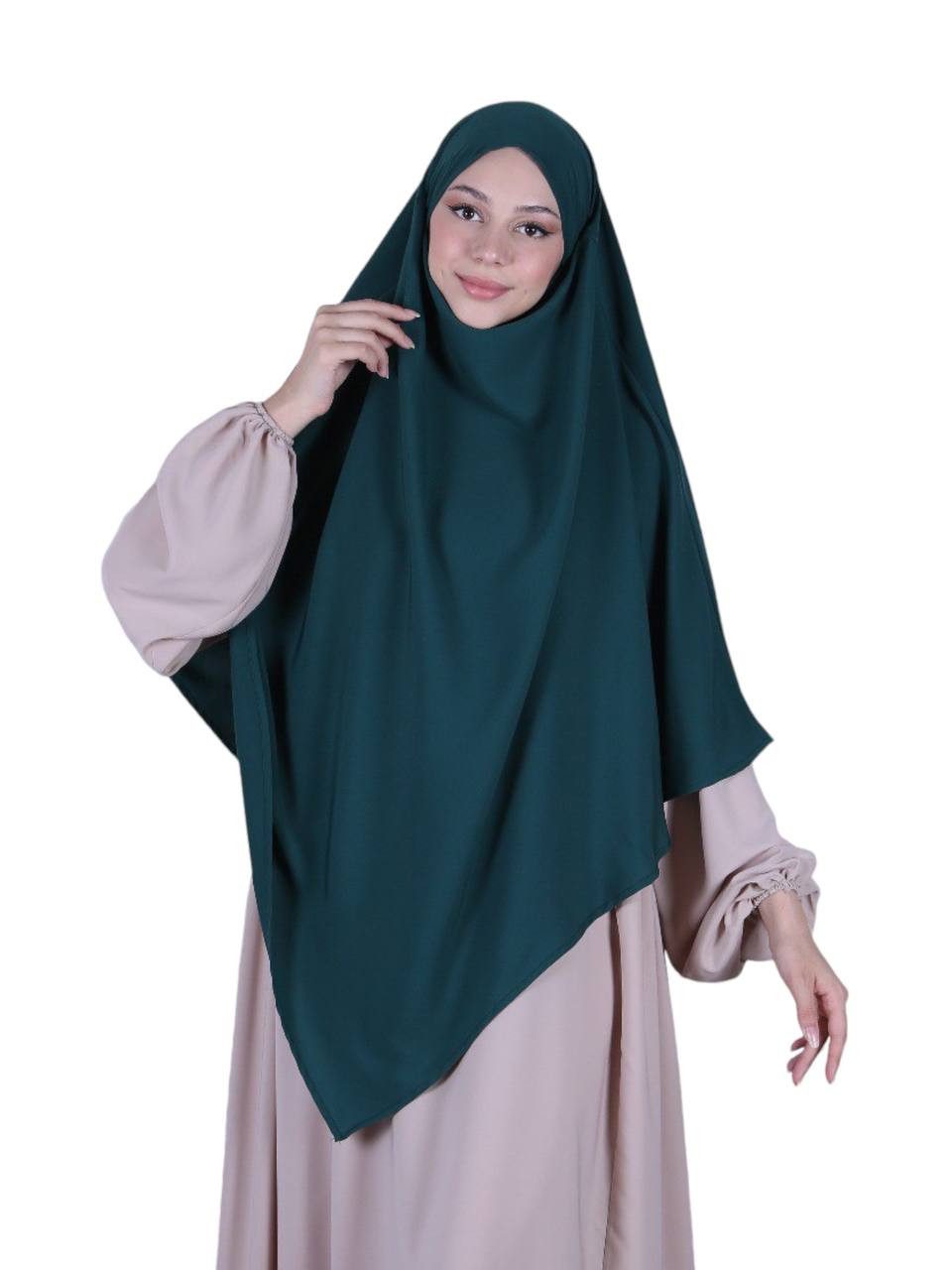 Aymasal Hijab Einlagiger Khimar Hiba Medina Seide Medine Seide islamische Mode (Single item) Einlagiger Khimar Hiba aus Medina Seide – Elegante islamische Mode