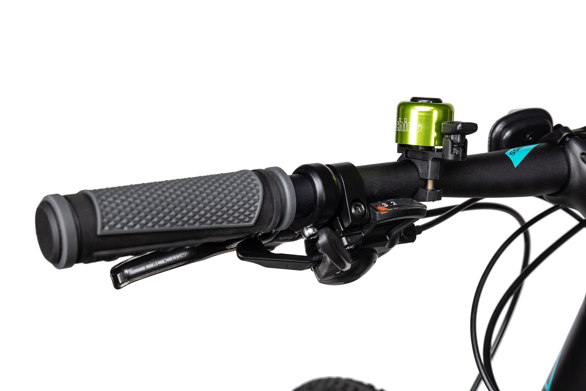 Chirp Fahrradklingel Minibell, grün eloxiert – Bild 2 von 2