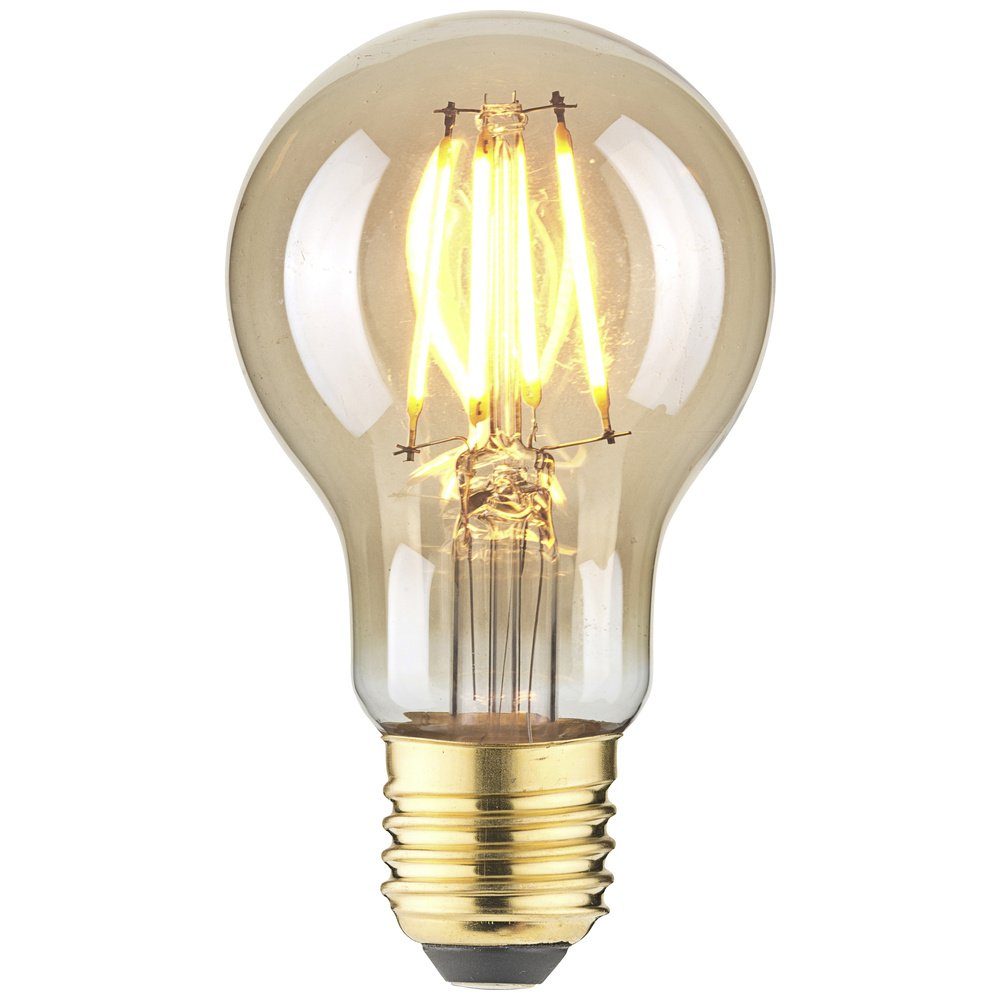 LightMe LED-Leuchtmittel LightMe LM85056 LED E27 Glühlampenform 4.5 W Bernstein (x L) 60 mm