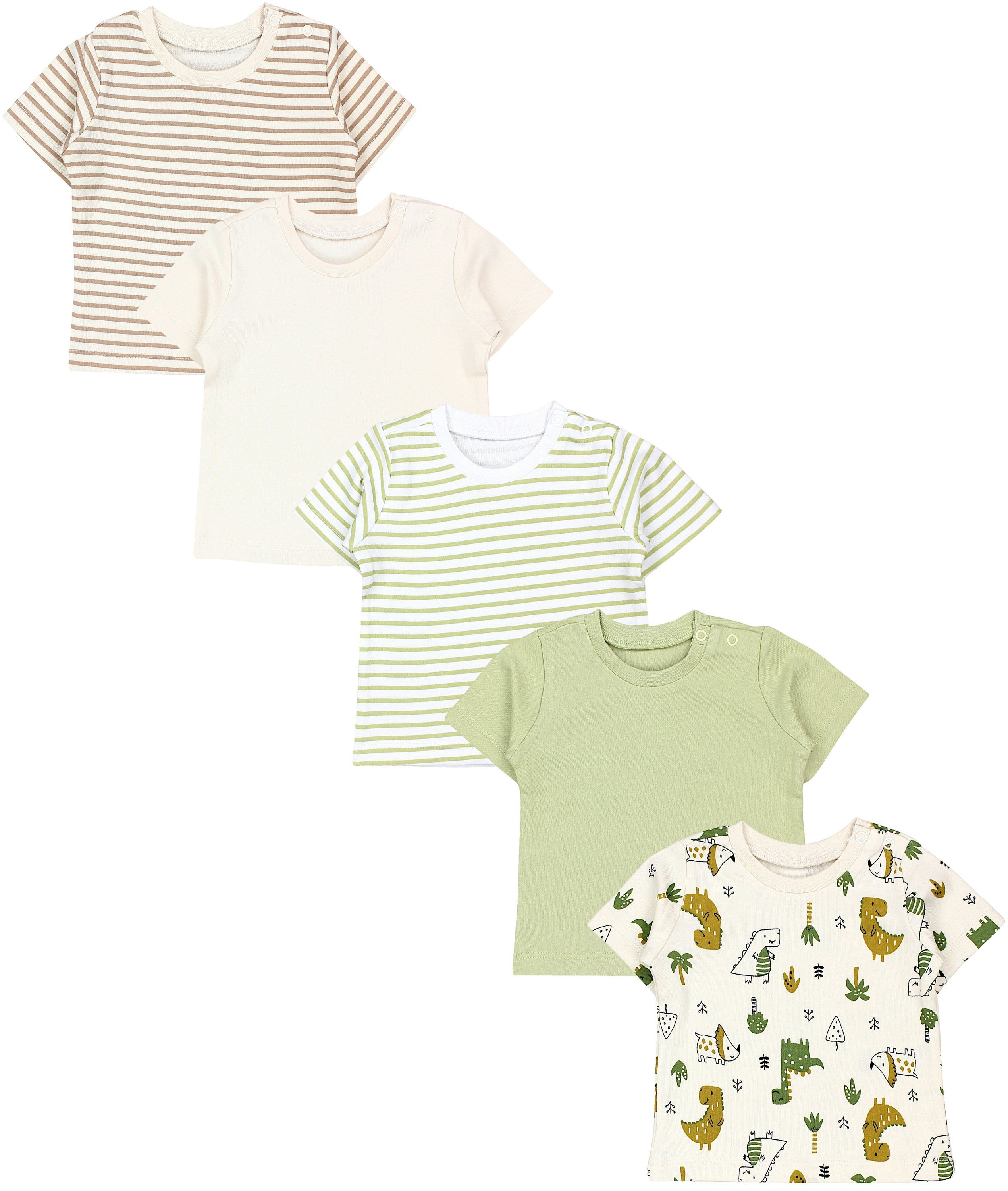 Dinos Salbeigrün Streifen Beige Cremebeige