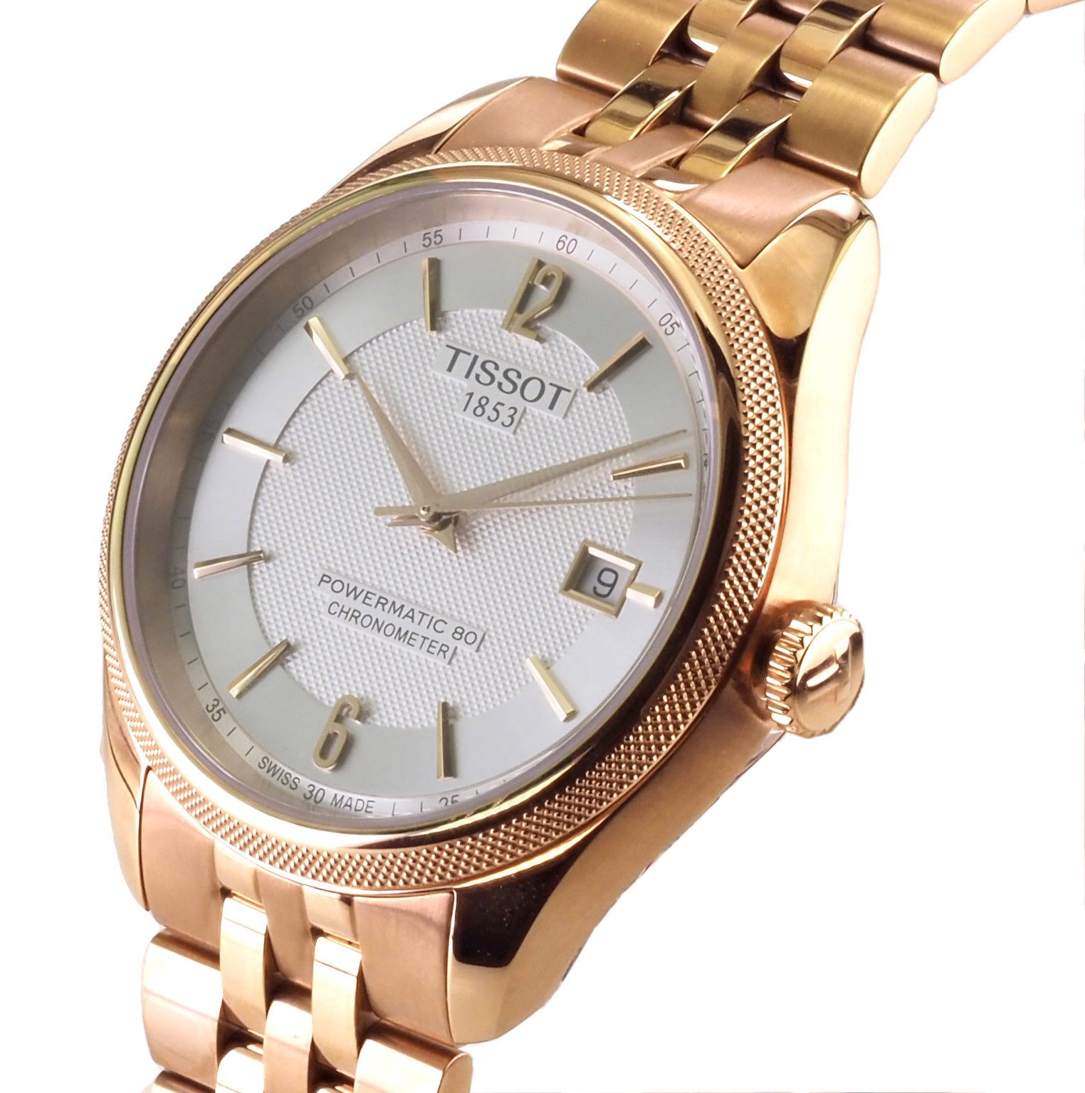 Tissot Automatikuhr Herren Uhr 40 mm Ø T1084083303700 Powermatic 80, Saphirglas und Glasboden
