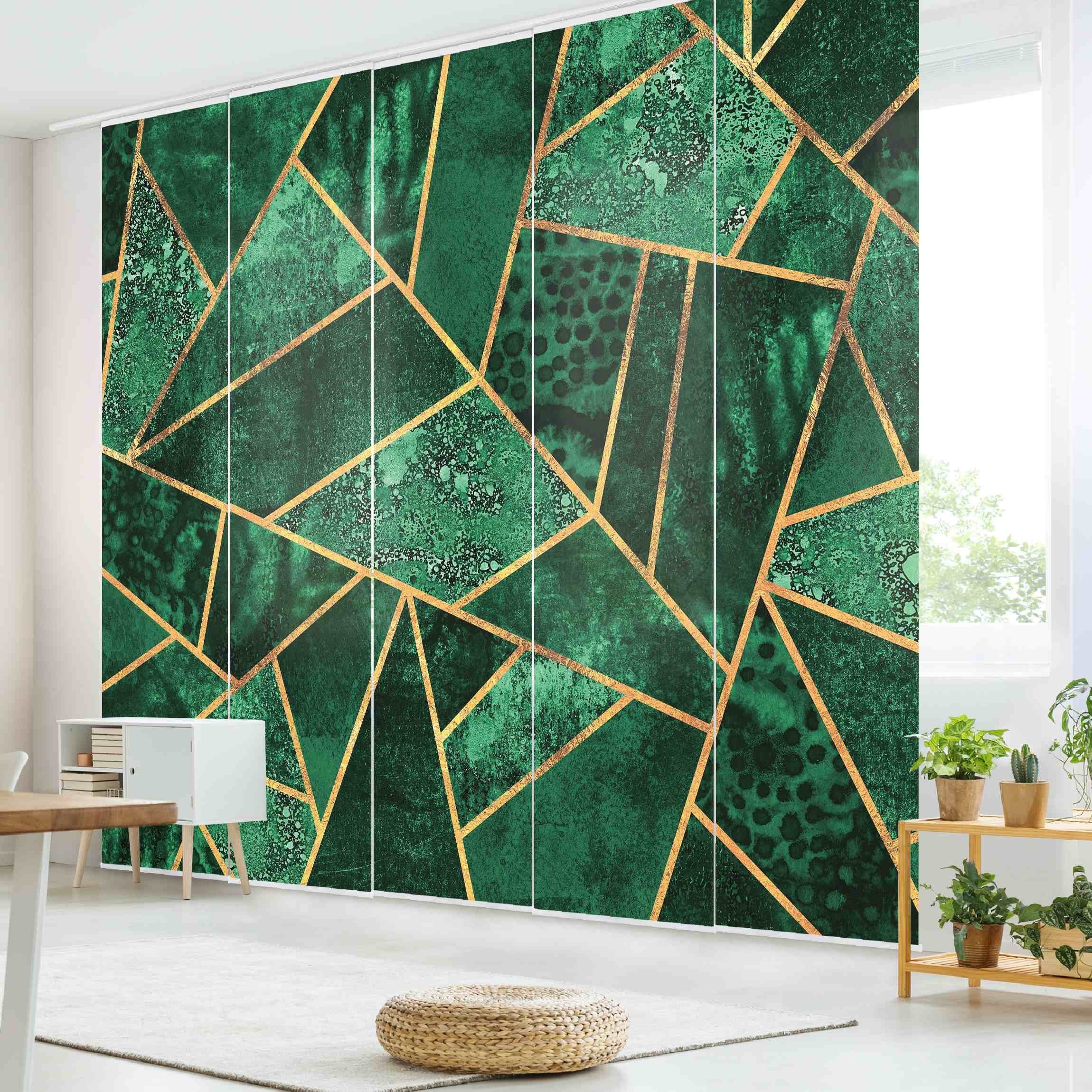 Bilderdepot24 Schiebegardine modern Flächenvorhang blickdicht Dunkler günstig online kaufen