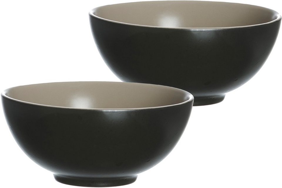 Ritzenhoff & Breker Schale Morelia, Steinzeug, (Set, 2-tlg), Buddha-Bowls,  Ø 17,5 cm