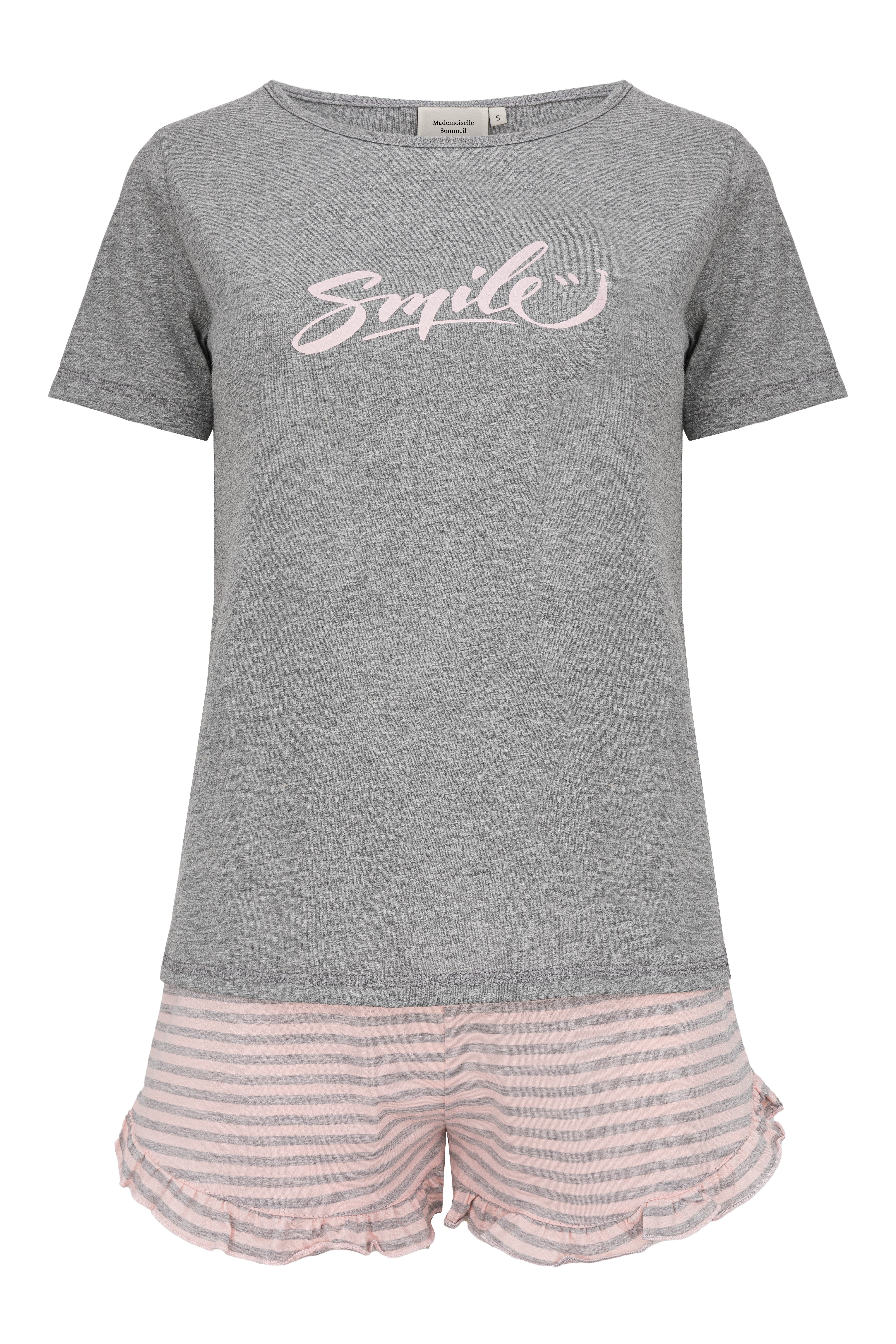Mademoiselle Sommeil Shorty mit Motivdruck (2 tlg., 1 Stück) und gestreifte günstig online kaufen
