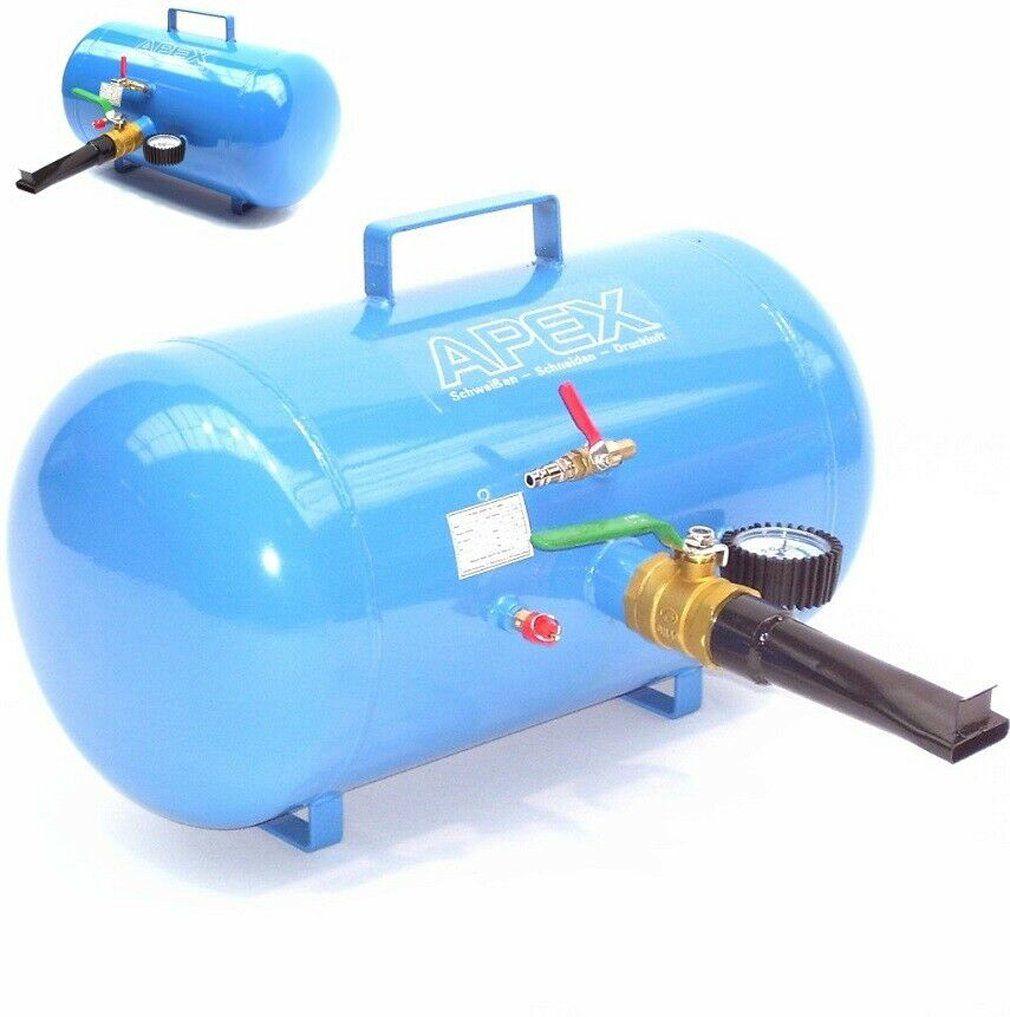Kompressor Reifenfüller Booster Schockfüller 38L 06126 Luftkanone Befüllhilfe