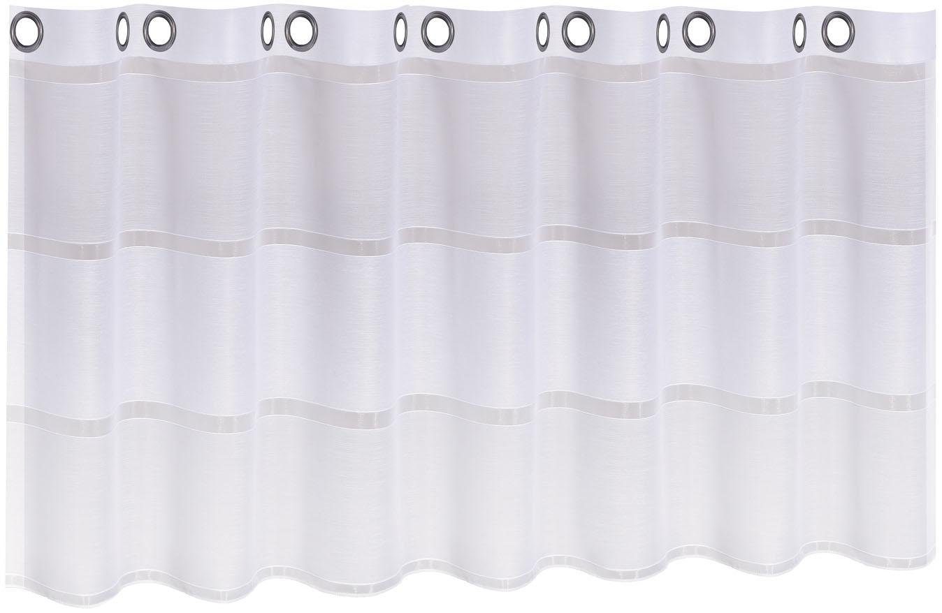 Happy Home Scheibengardine HARLOTTA (1 St), Ösen, transparent, HxB: 53x140, Webware "Made in Germany" – Bild 2 von 5