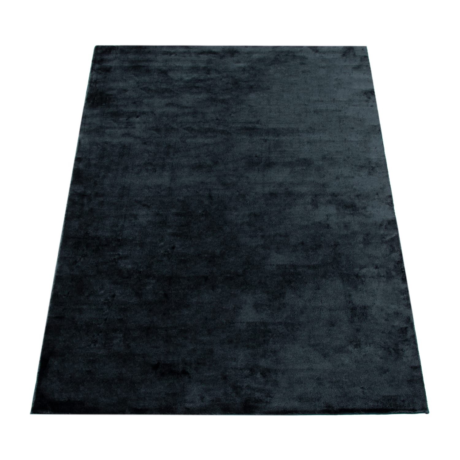 KADIMA DESIGN Teppich waschbar Unifarben Wohnzimmer schmutzabweisend Teppich Kurzflor, Quadrat, Höhe: 14 mm, Florhöhe: 10 mm, 100% Polyester, Quadrat, 200Scm, Marineblau