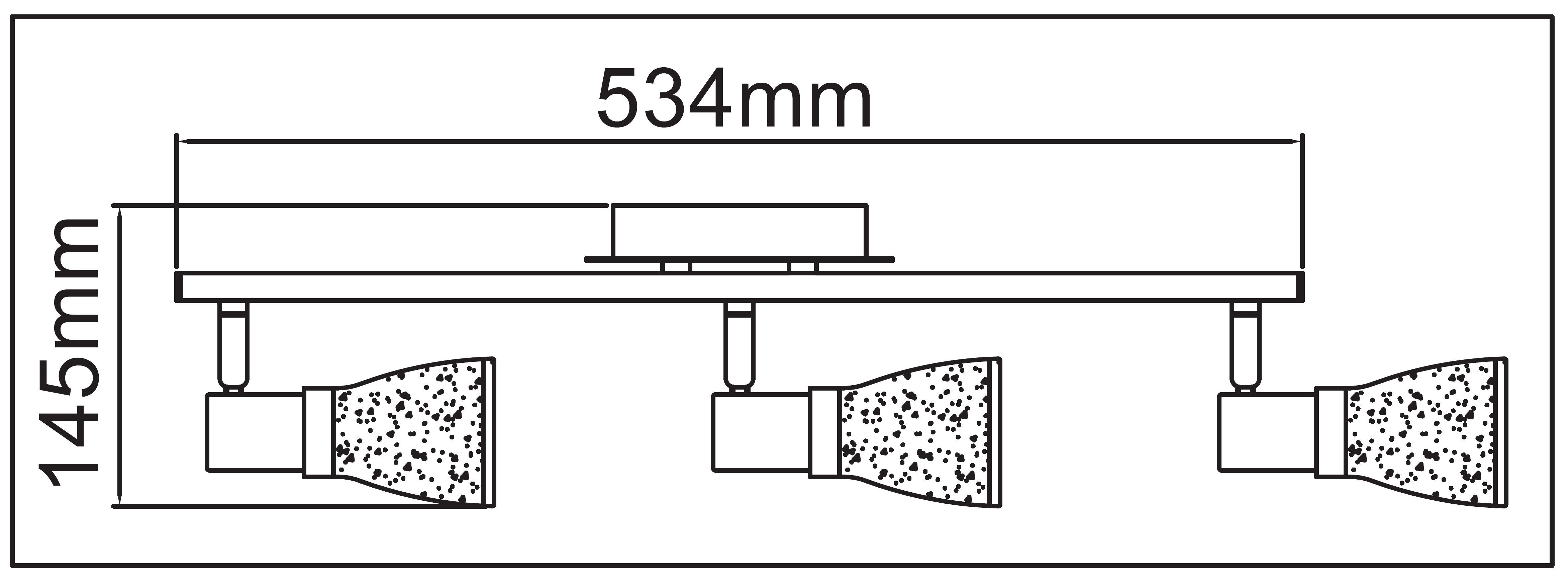 gebürstet, LED Deckenleuchte, LED 3x Leuchtmittel Deckenstrahler TRANGO Badleuchte, Deckenlampe, Aluminium 3.000K *FREYA* Flurleuchte, LED Kronleuchter LED Serie - & 1007-38 warmweiße Chrom-Optik Lichtfarbe 3-flammig Schwenkbare E14 inkl. Küchenleuchte,