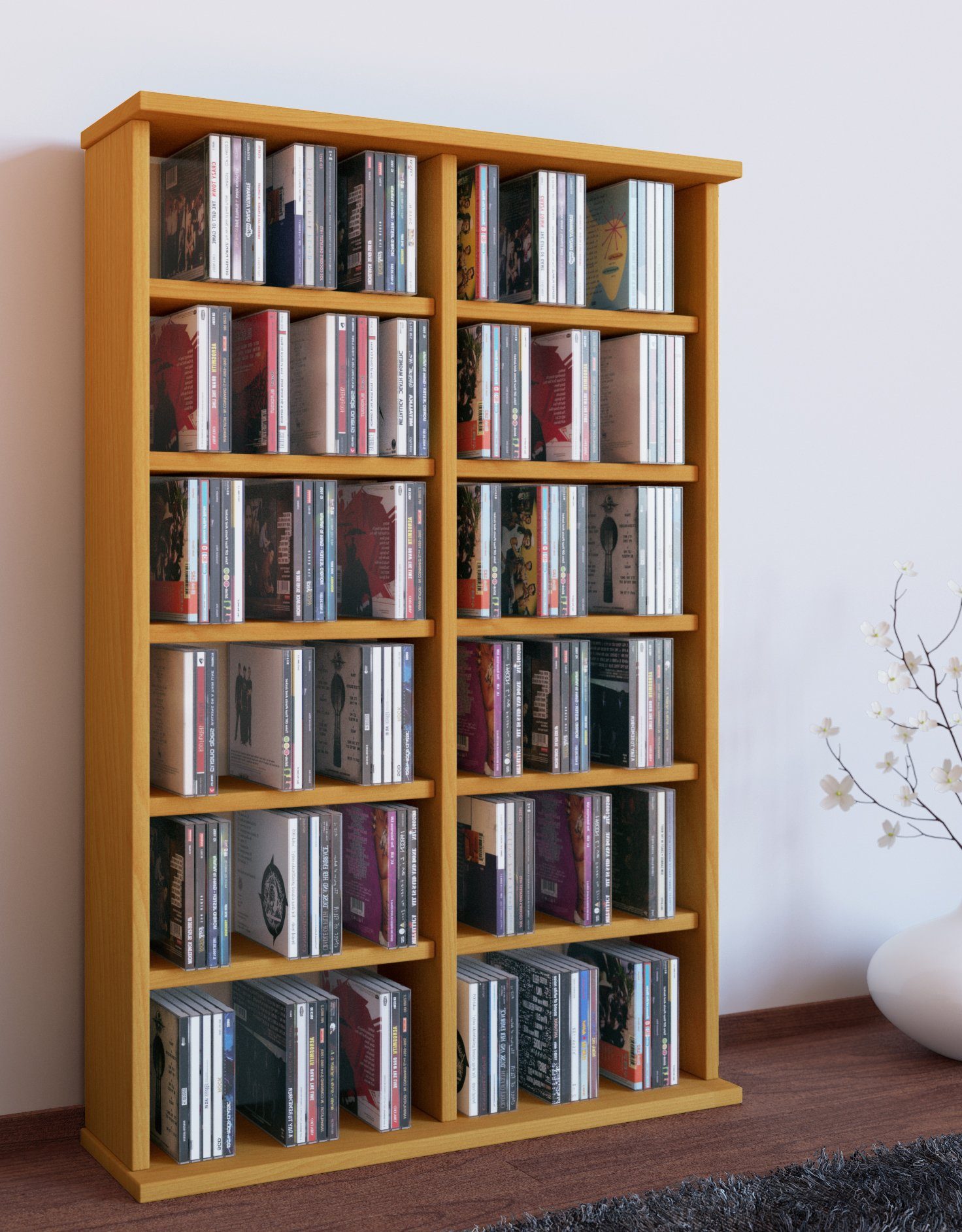 VCM CD-Regal Holz CD DVD Stand günstig online kaufen