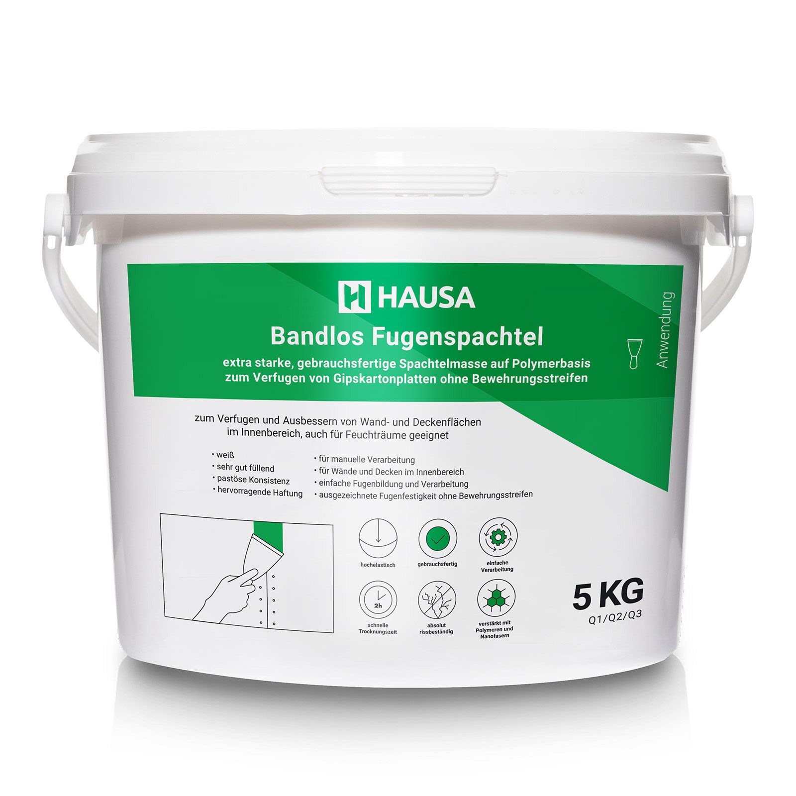 Hausa Fertigspachtel HFB, Bandlos Fugenspachtel, Eimer, günstig online kaufen