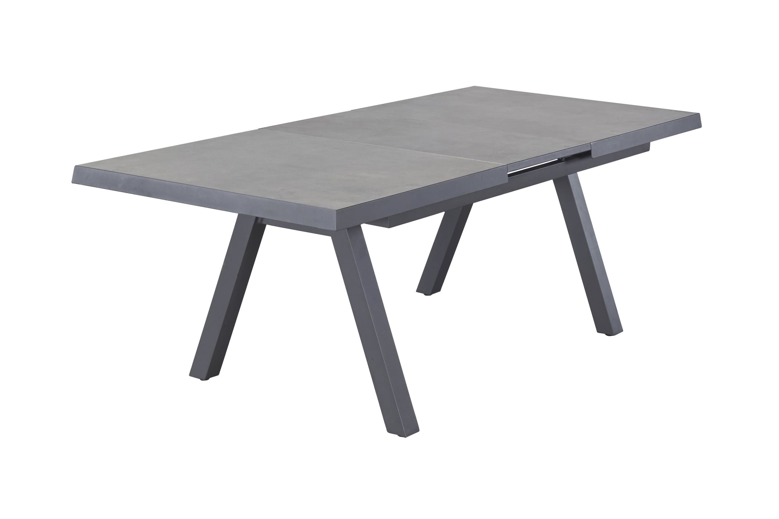 LC Garden Gartentisch Gartentisch 160/210x100cm Aluminium Stativ-Gestell Ausziehtisch