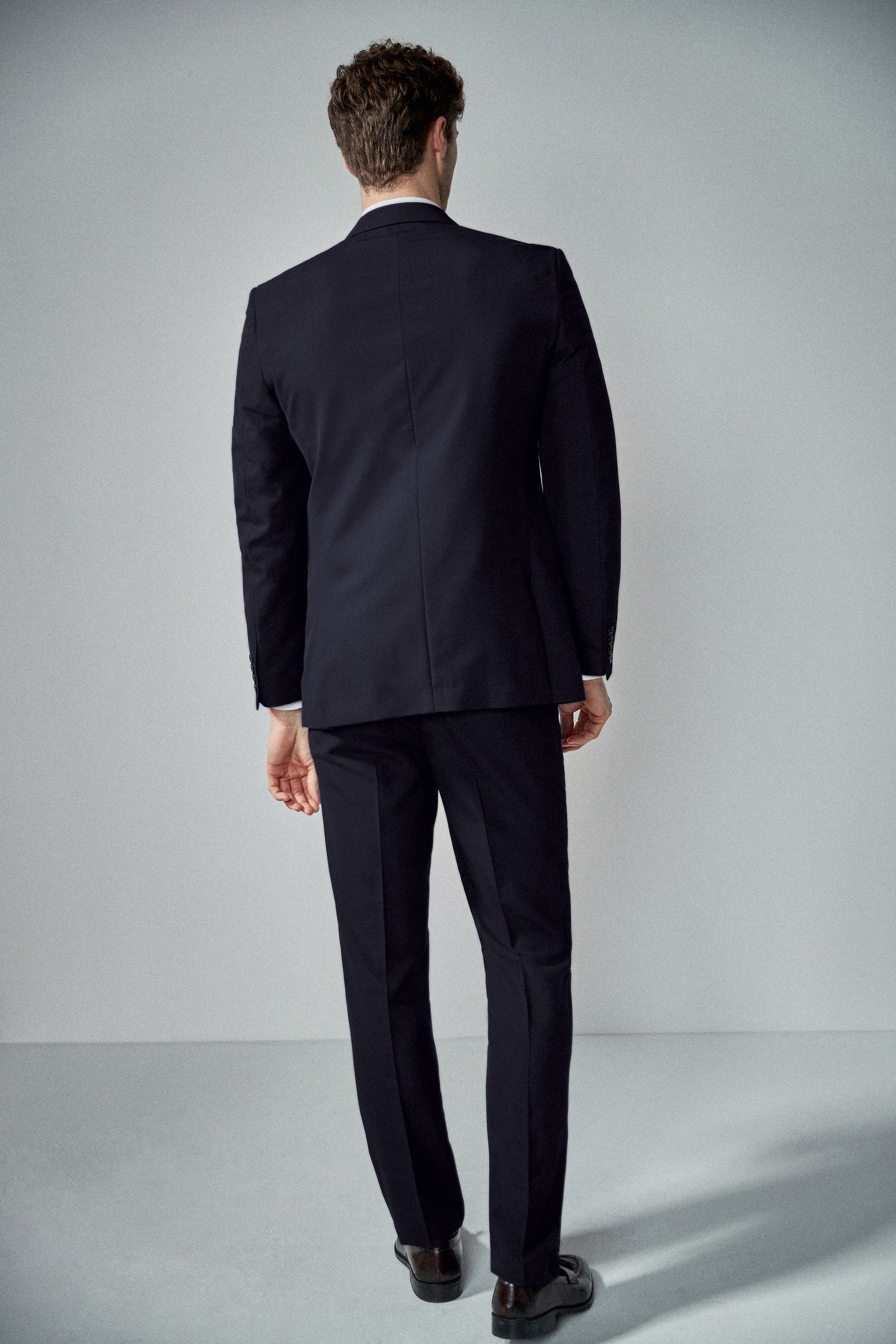 Next Navy Knöpfen: mit Jacke Anzug (1-tlg) Baukastensakko Tailored zwei Fit Blue