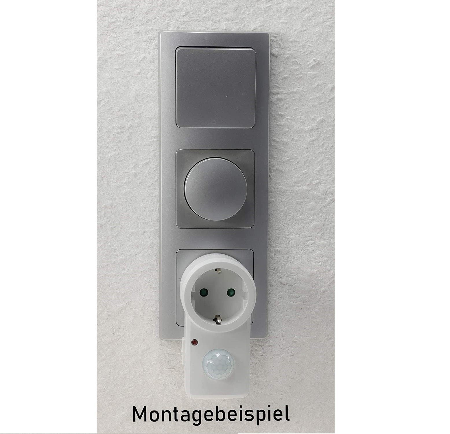 ChiliTec Bewegungsmelder ChiliTec Steckdose mit Bewegungsmelder 120° 9m Reichweite 1200W 230V