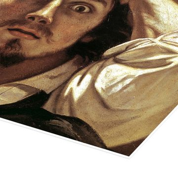 Posterlounge Poster Gustave Courbet, Der Verzweifelte, Malerei