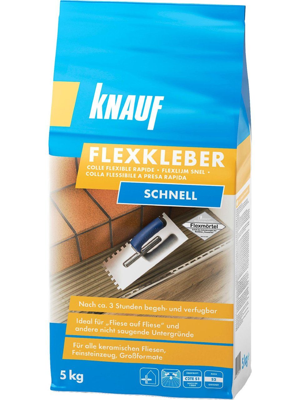 Fliesenaufkleber Knauf Flexkleber Schnell 5 kg
