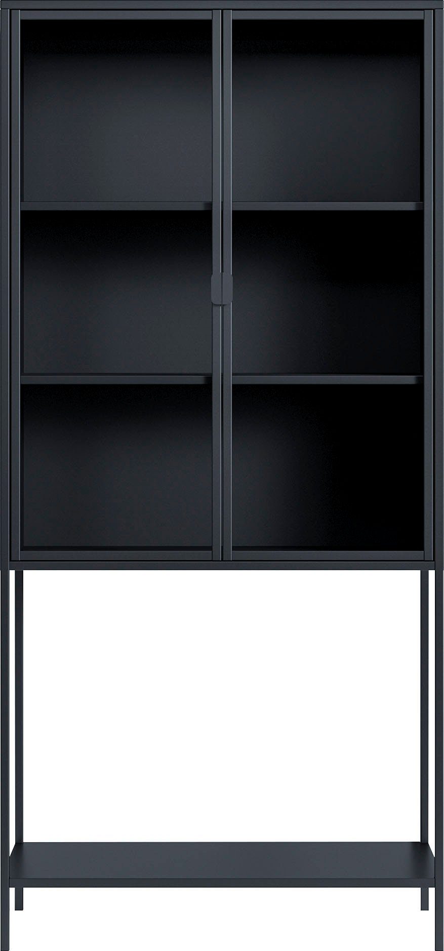 Homexperts Vitrine Classic designorientiertes Highboard mit Glastüren