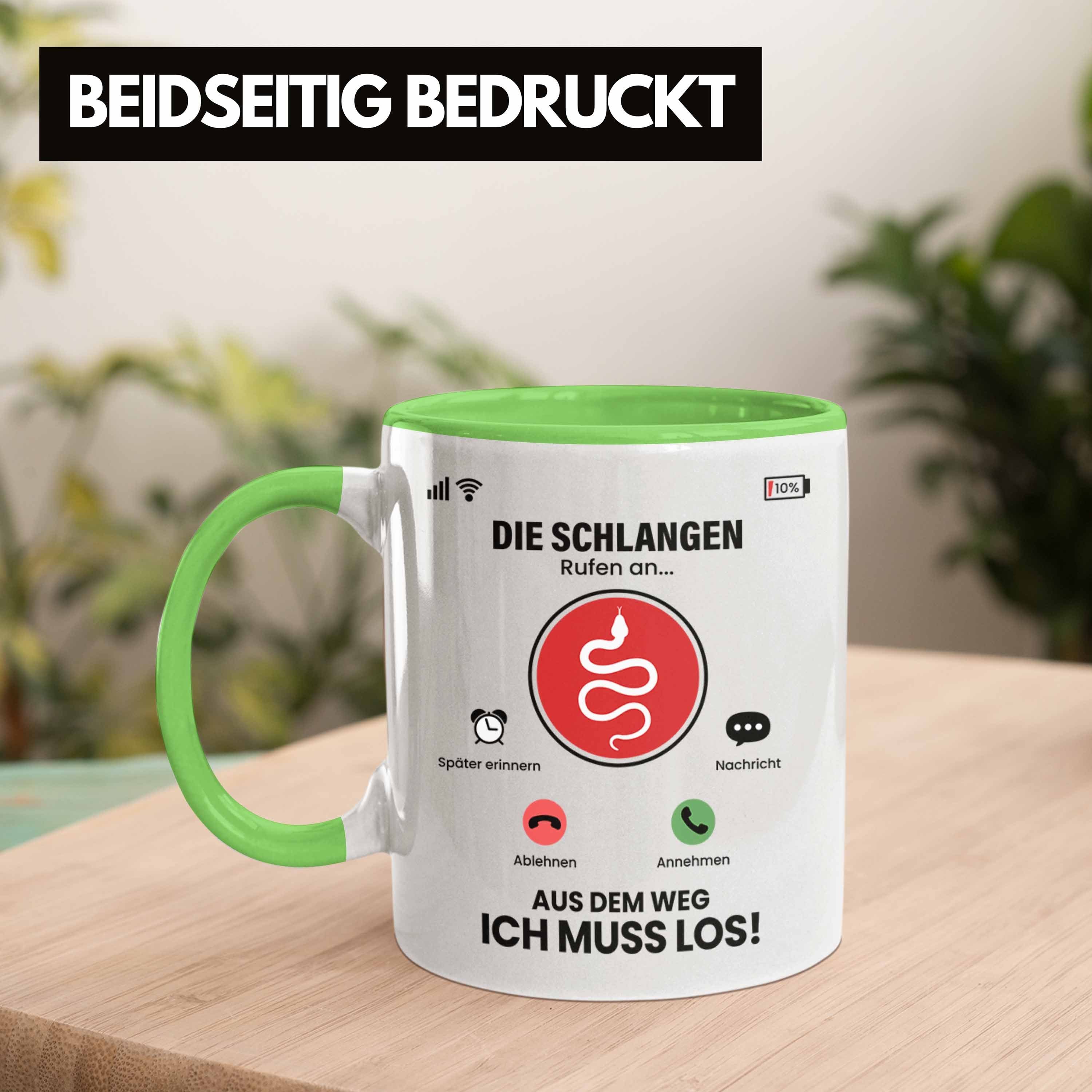 Tasse Besitzer Die für Schlangen Tasse Trendation Züchter Rufen An Grün Schlangen Geschenk G