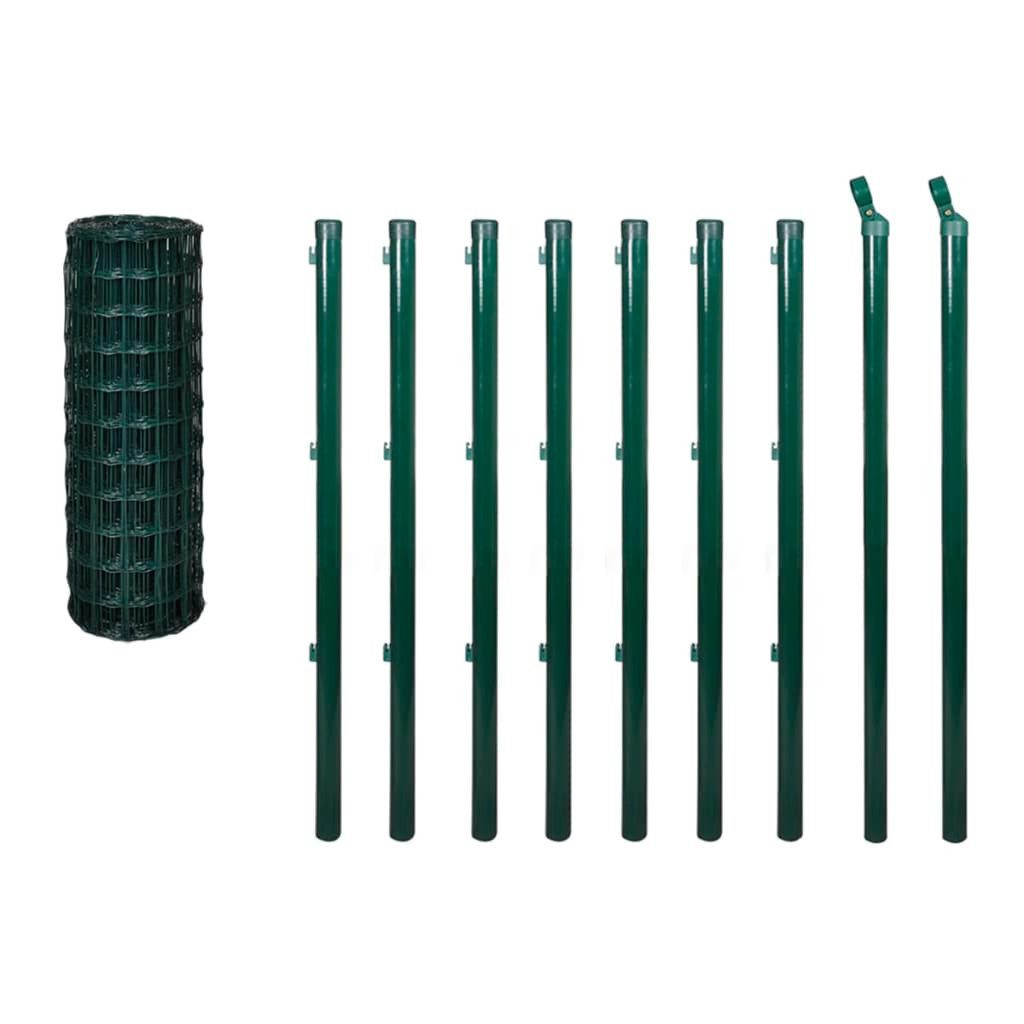 vidaXL Gartenzaun Eurozaun Stahl 10x0,8 m günstig online kaufen