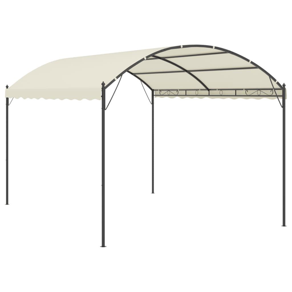 vidaXL Pavillon, Partyzelt Stoff Creme