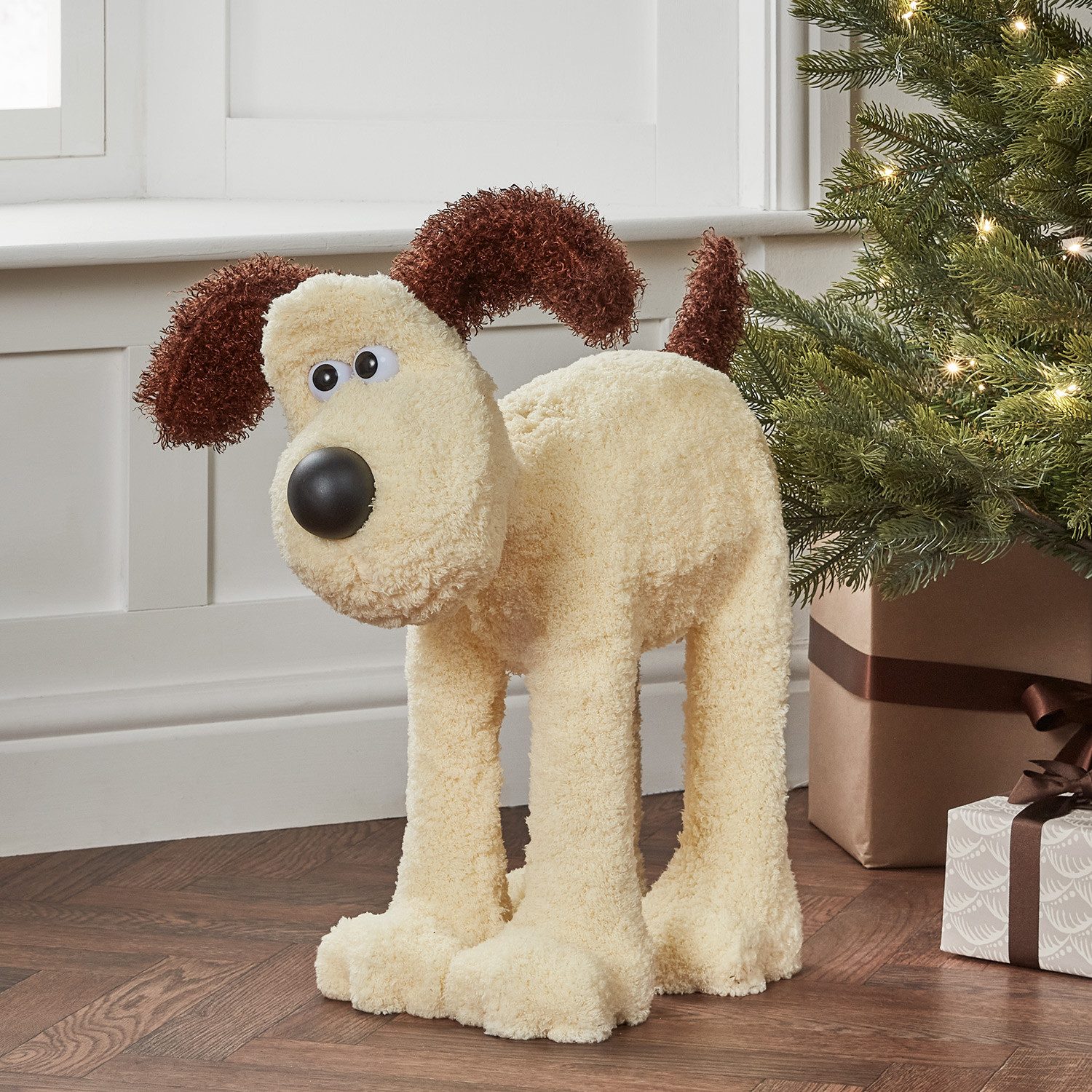 Lights4fun LED-Dekofigur Wallace and Gromit™ Hund LED Figur außen