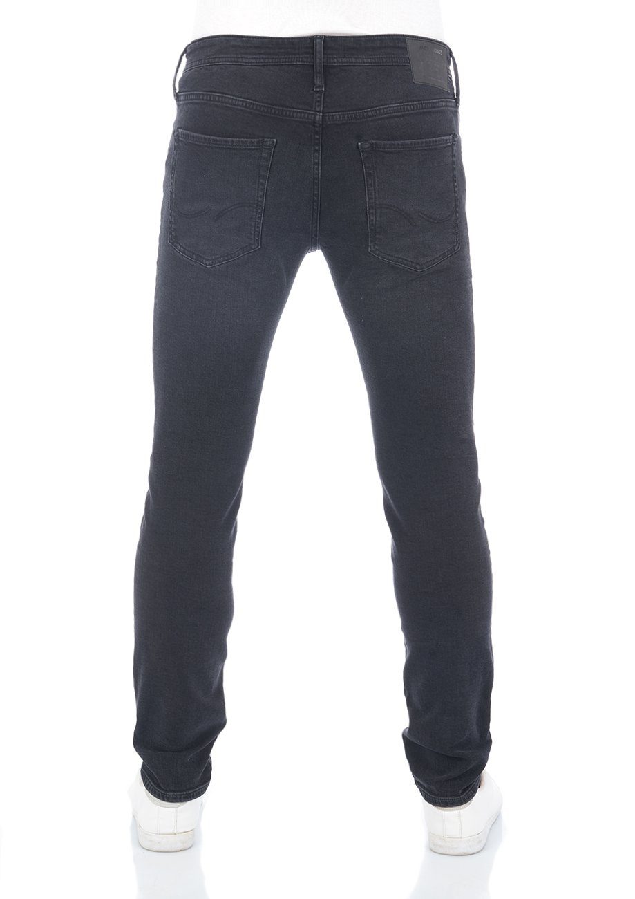 Jack & Jones Jeanshose Stretch Denim Slim Denim Herren Fit Slim-fit-Jeans Hose Black 109 mit (12225765) JJIGLENN