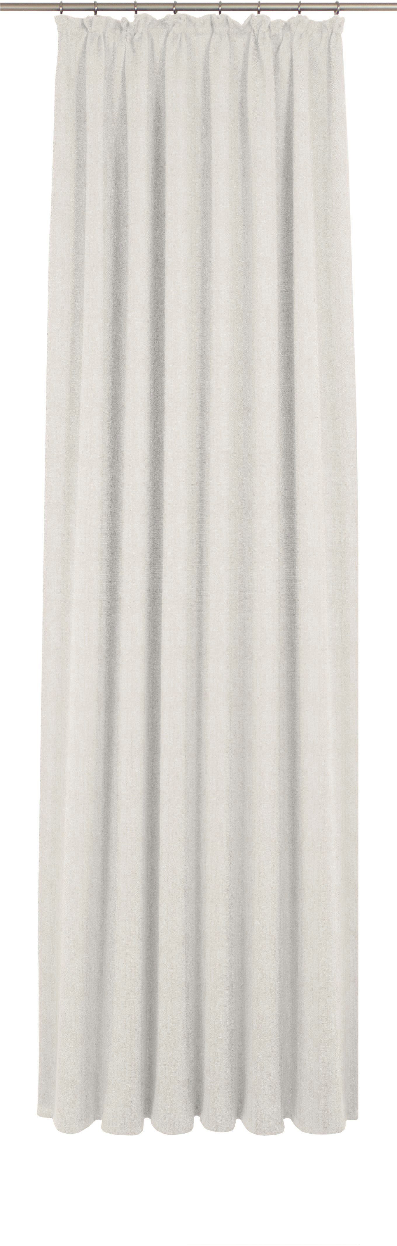 Vorhang Torbole, beige Jacquard blickdicht, Wirth, St), (1 Kräuselband