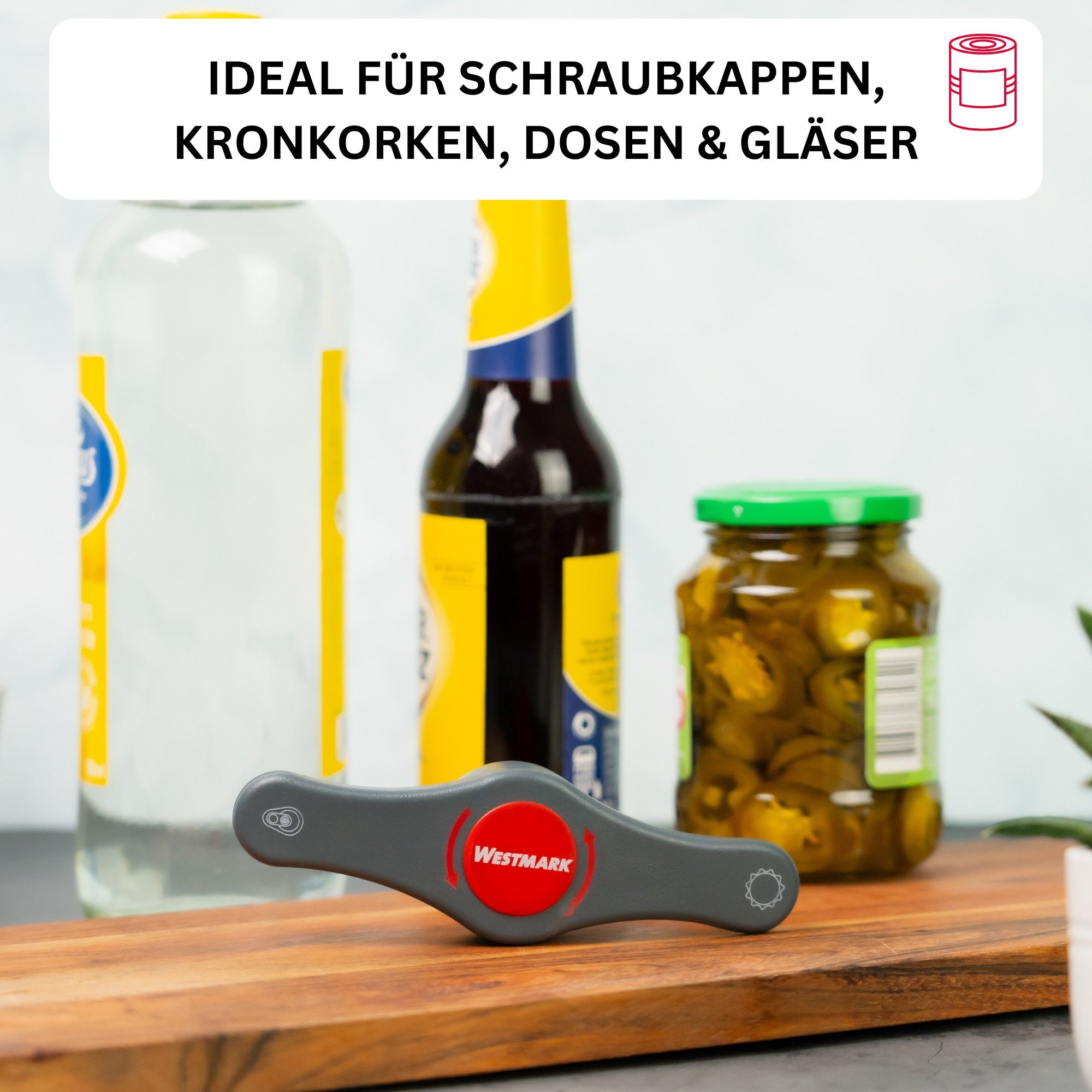 WESTMARK Multiöffner Set, 2tlg. 1 Vielzwecköffner + 1 Multi-Öffner, Twist/Propeller