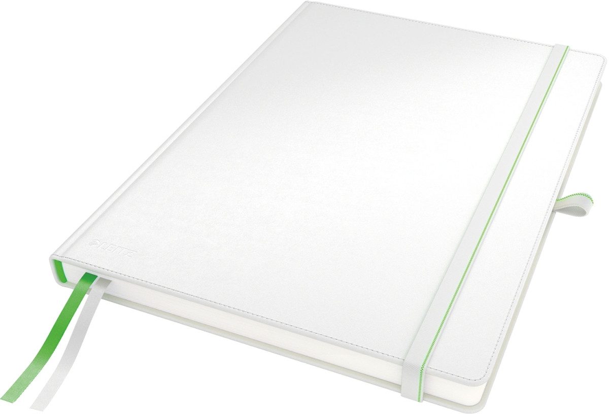 LEITZ Notizbuch Notizbuch Complete A4 kariert weiß