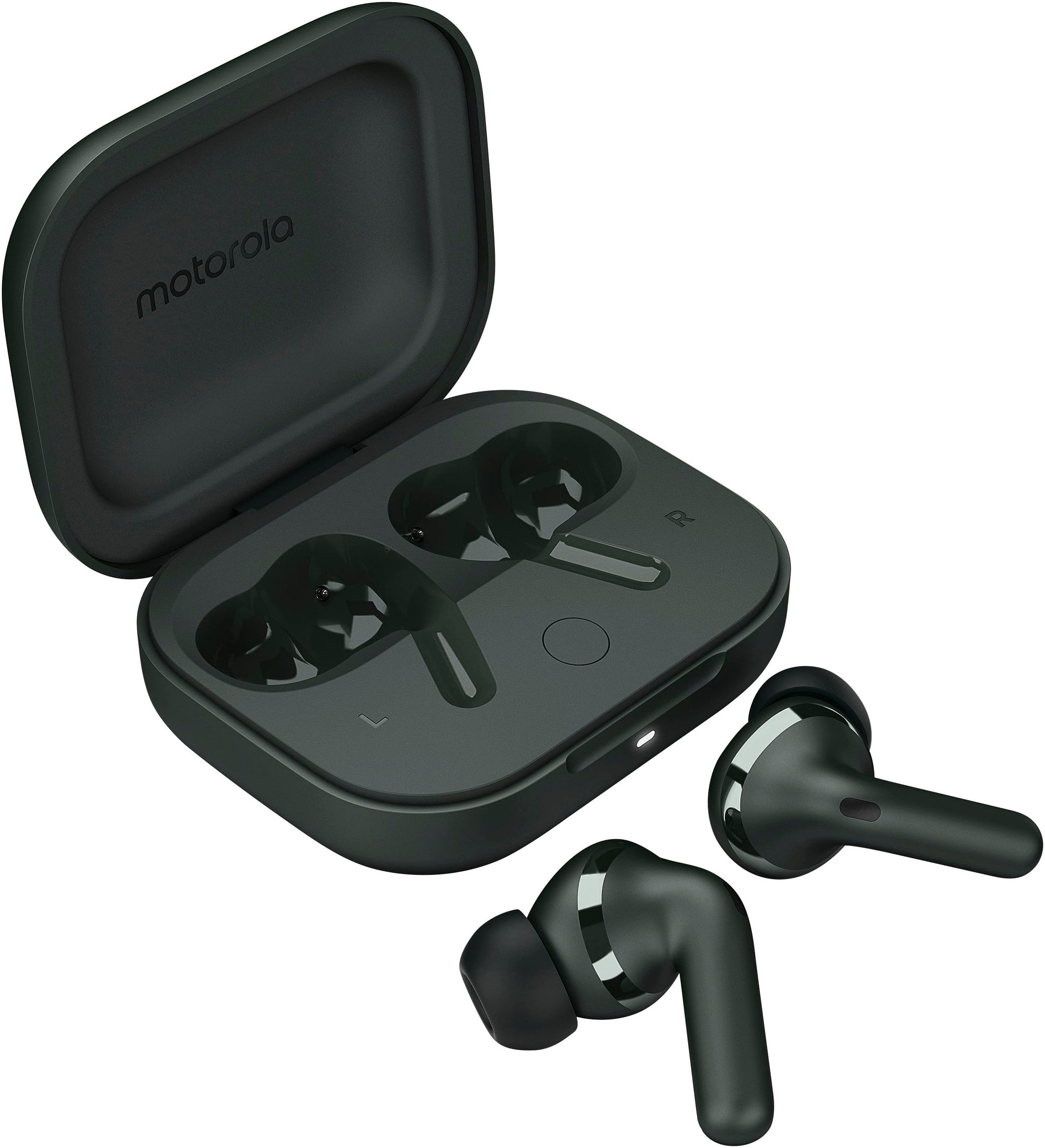 Motorola moto buds+ wireless In-Ear-Kopfhörer (Active Noise Cancelling (ANC), Adaptive Noise-Cancelling, Echo Noise Cancellation (ENC), Hi-Res, Transparenzmodus, Bluetooth)