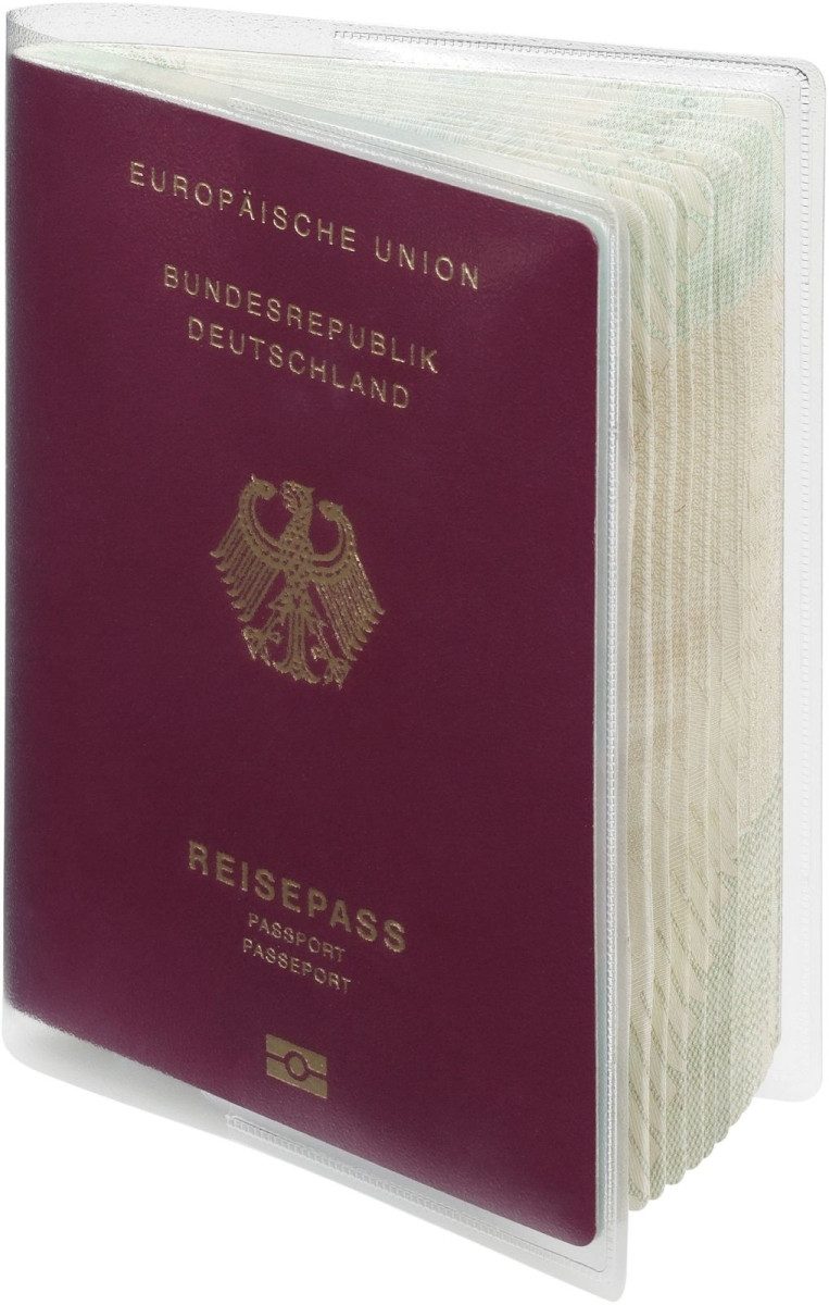 DURABLE Schreibgeräteetui Reisepasshülle Doppelhülle 189x129mm transparent günstig online kaufen