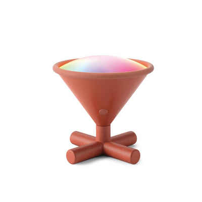 Umbra Cono Smarte Lampe, Tragbar mit Nanoleaf Technologie in Terrakotta Braun