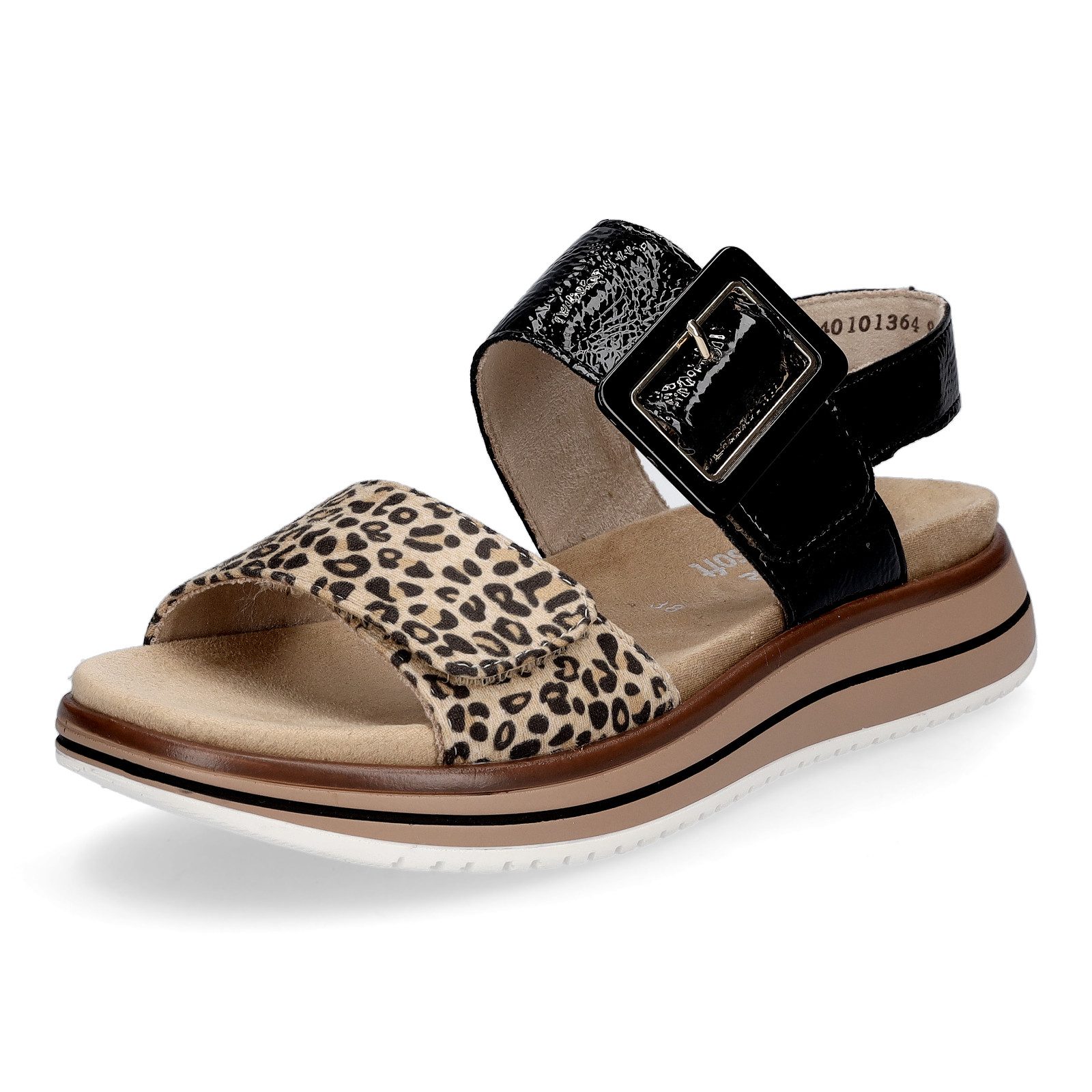 Remonte Remonte Damen Sandale schwarz leo Sandale