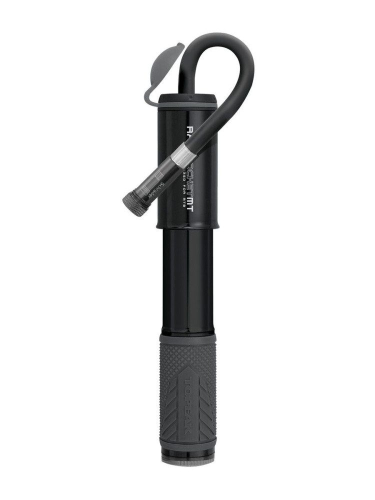 Topeak Fahrradpumpe Topeak Racerocket MT Minipumpen, Schwarz, 19.6cm Max 6bar