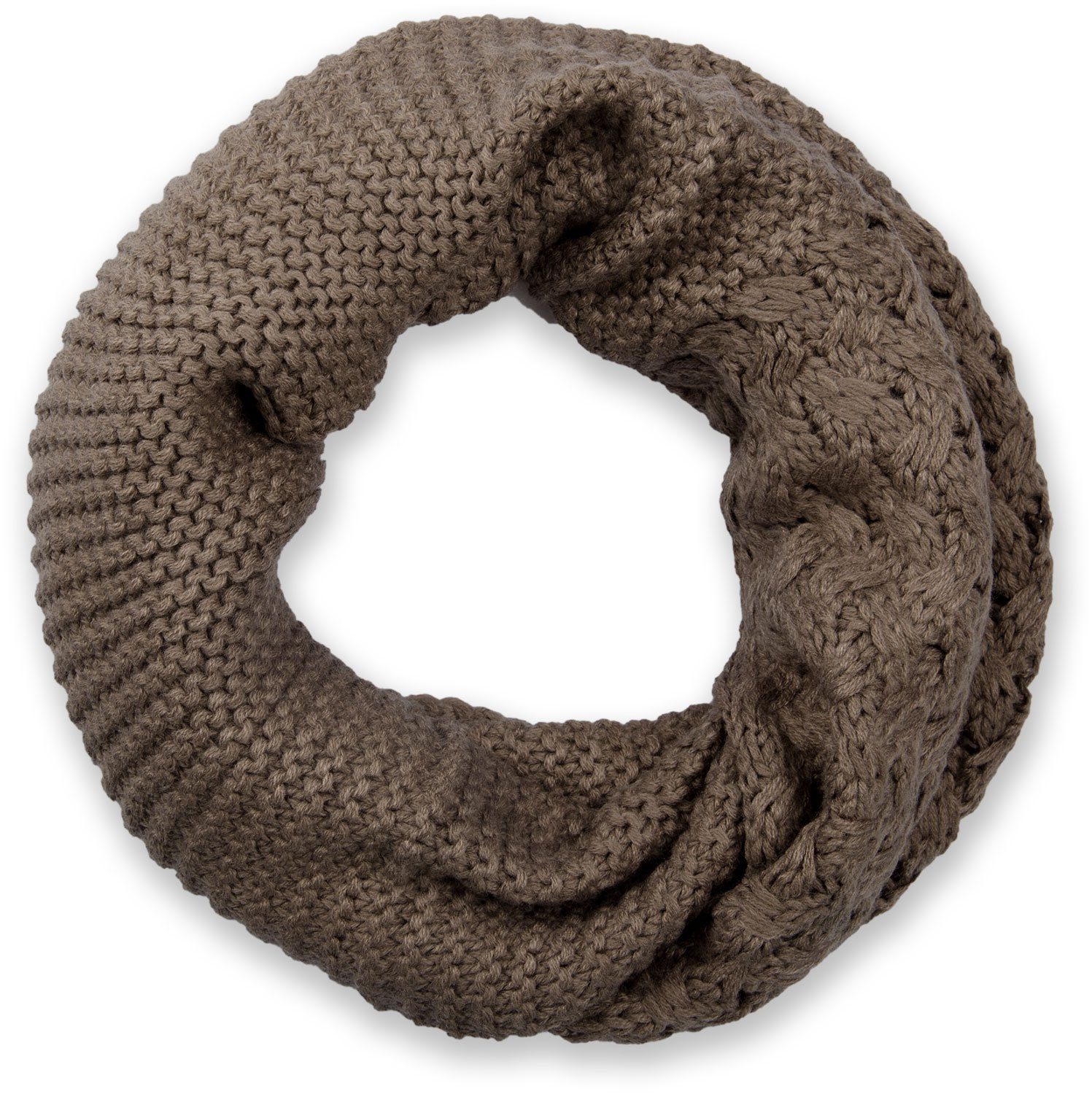 Strickschal Strick Loop mit Mustermix