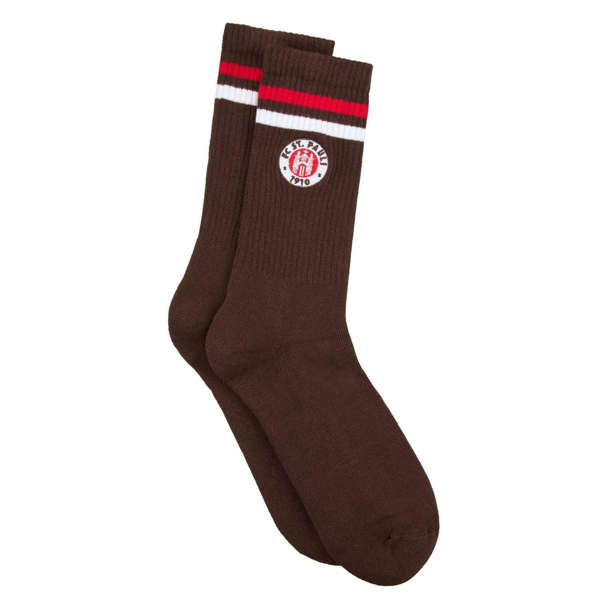 FC St. Pauli Socken FC St. Pauli - Socken Classic mit Logo - braun