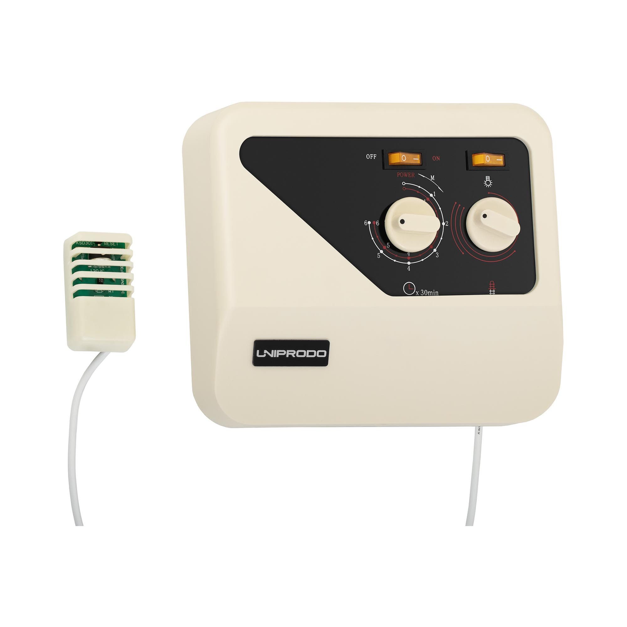 Uniprodo Sauna-Steuergerät Saunasteuerung für Uniprodo Saunaöfen Controller Steuergerät 400V 3N, 400 V