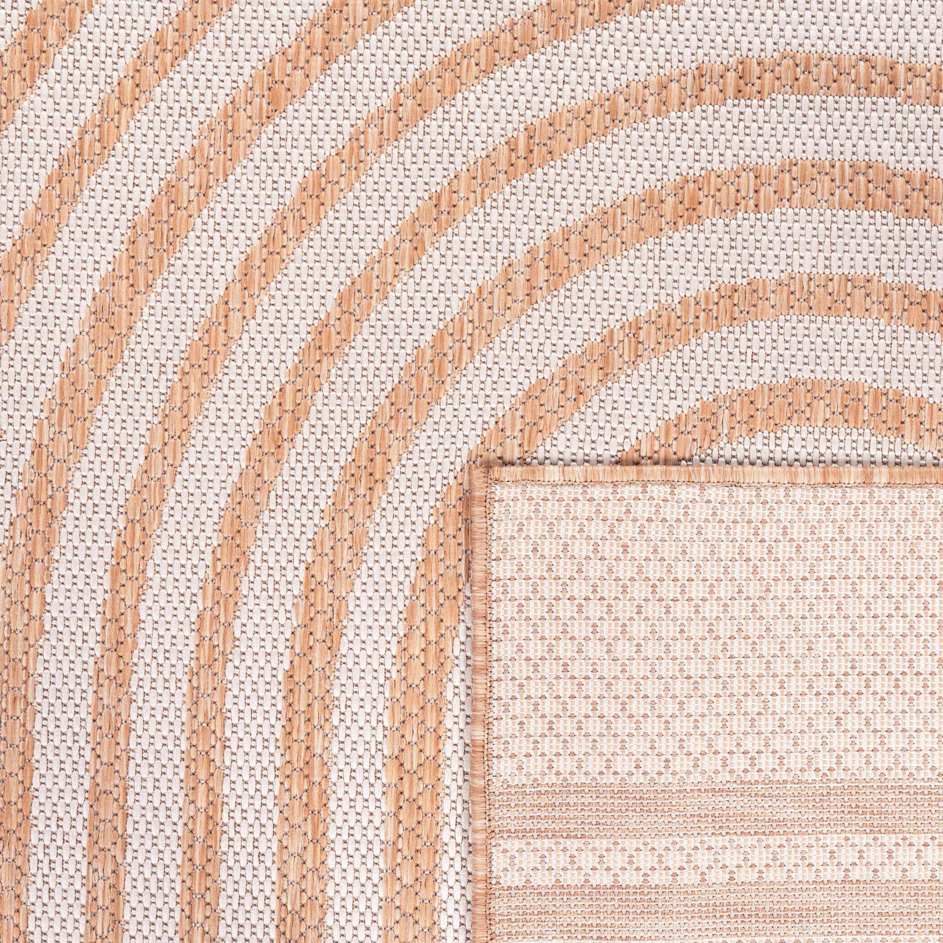 Teppich Illusion mm, In- Flachgewebe, 4 beige Paco Höhe: Look, rechteckig, Outdoor und Scandi geeignet Home, 328