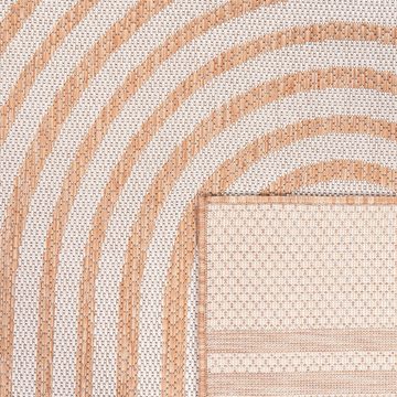 Teppich Illusion 328, Paco Home, rechteckig, Höhe: 4 mm, Flachgewebe, Scandi Look, In- und Outdoor geeignet