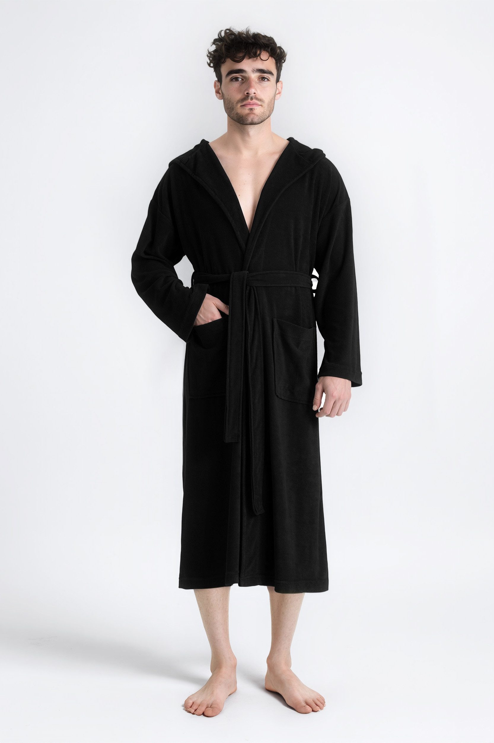my home Herrenbademantel Sina, ideal für Sauna & Spa, Hotelbademantel, Morg günstig online kaufen