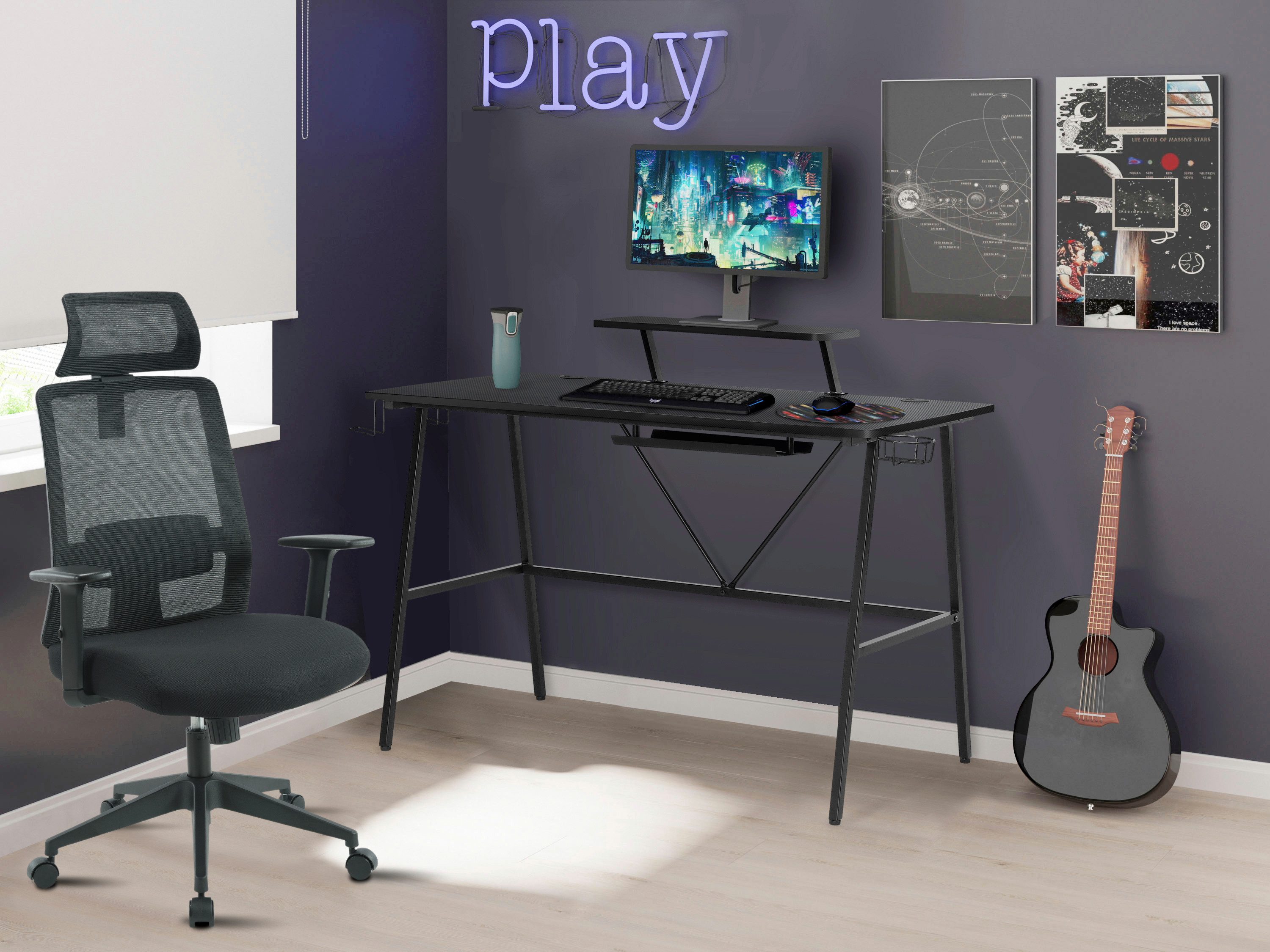 OTTO home Bürostuhl Tallard, Mesh Schreibtischstuhl, ergonomische Ausstattu günstig online kaufen