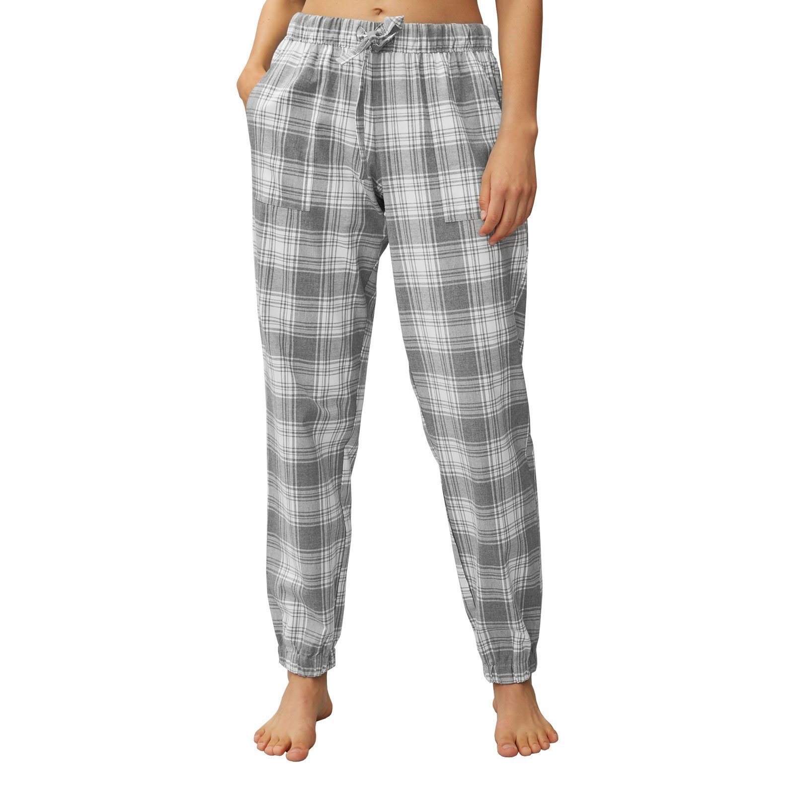 Marc O'Polo Pyjamahose Karomuster Pants mit