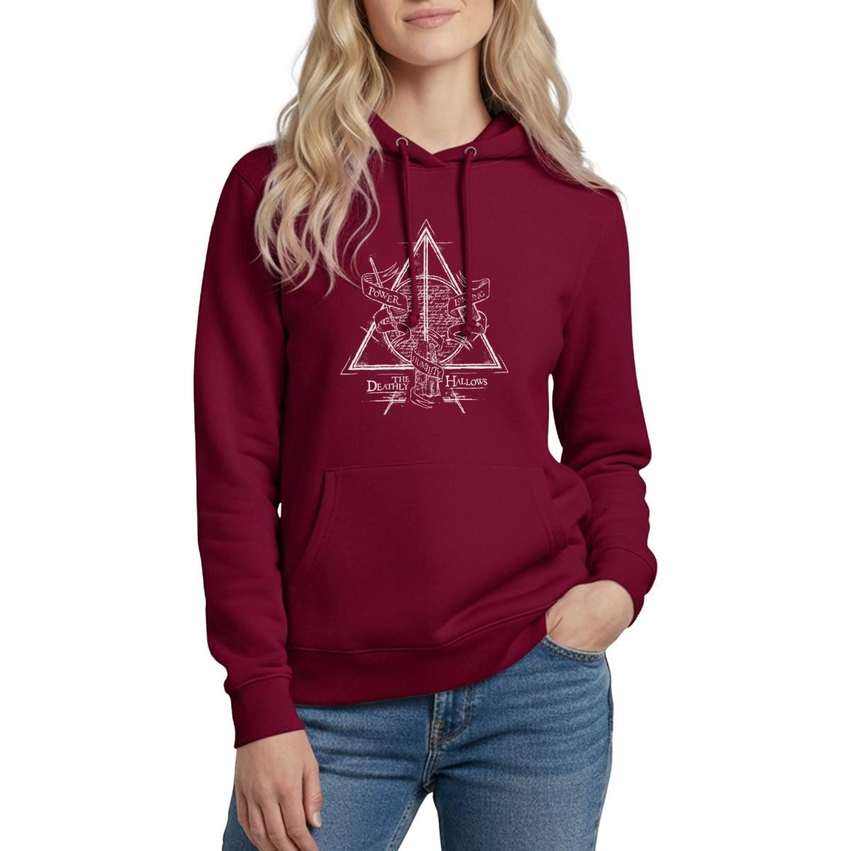 Hoodie Harry Potter The Deathly Hallows Damen Hoodie