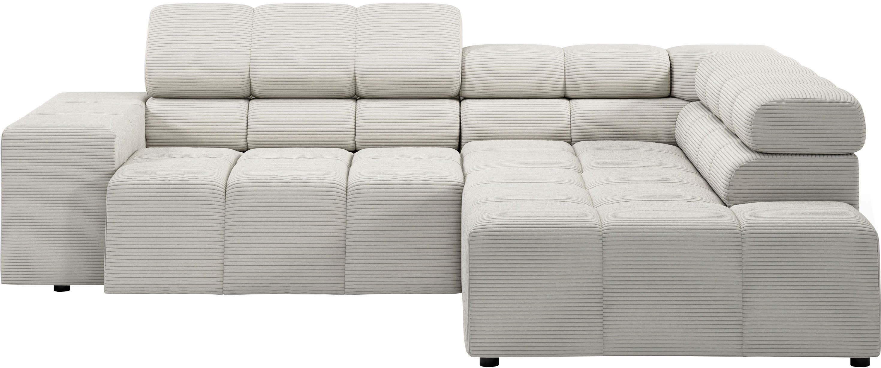 INOSIGN Ecksofa Ancona, incl. Kopfteilverstellung + günstig online kaufen