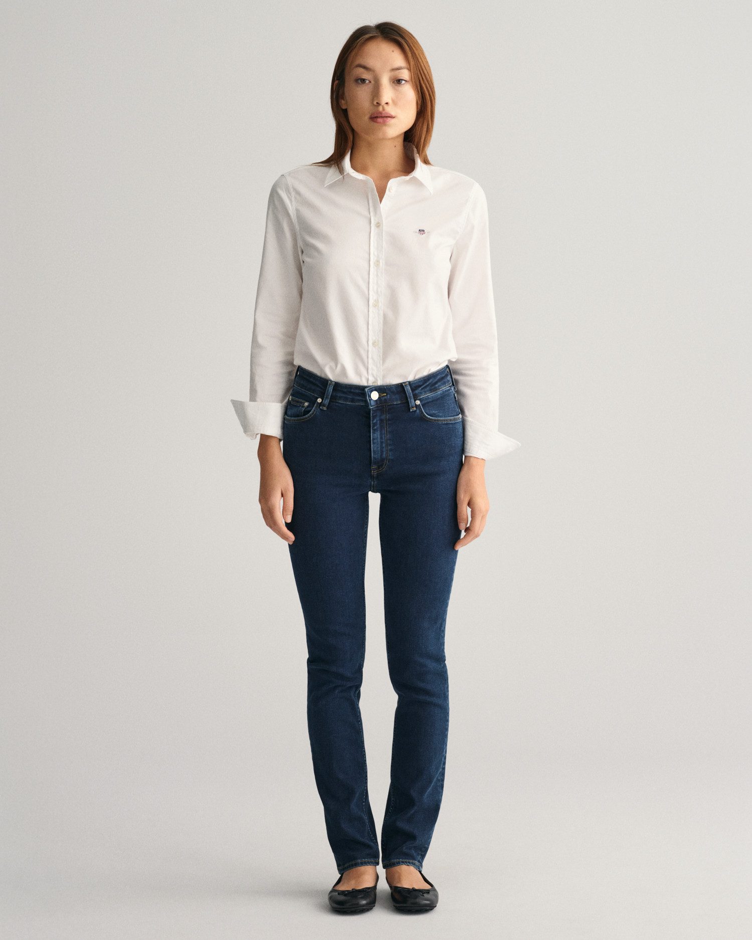 Gant Slim-fit-Jeans SLIM SUPER STRETCH JEANS 5-Pocket-Style, hochelastisch