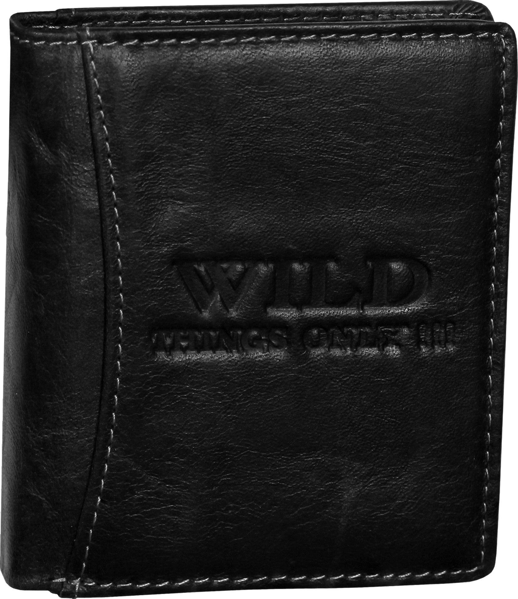 Wild Things Only !!! Geldbörse Wild Things Only RFID Blocker Brieftasche (Portemonnaie, Portemonnaie), Herren, Damen Portemonnaie Echtleder Größe ca. 9cm, schwarz