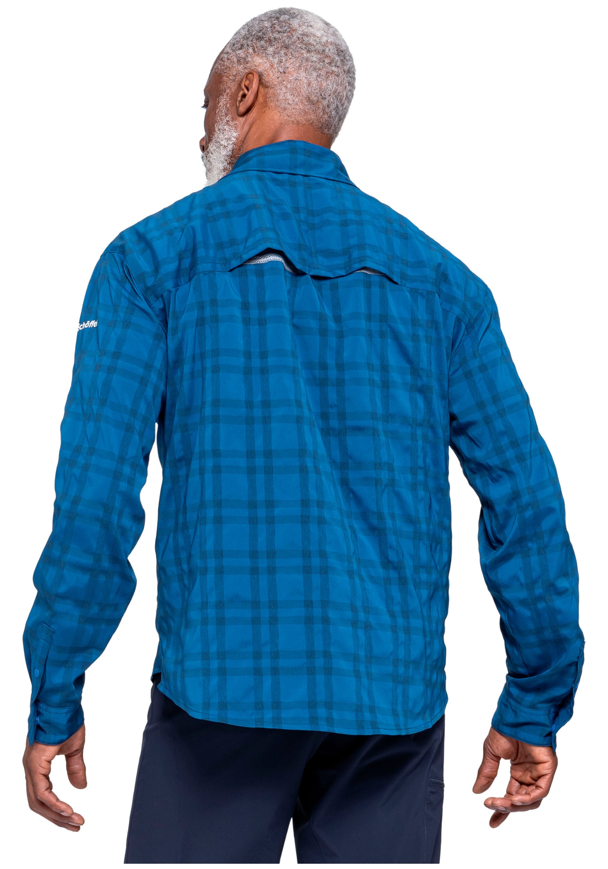 Schöffel Funktionshemd mit langen Ärmeln, aus Polyester, Nylon und Elasthan