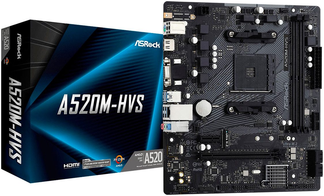 Asrock A520M-HVS Mainboard