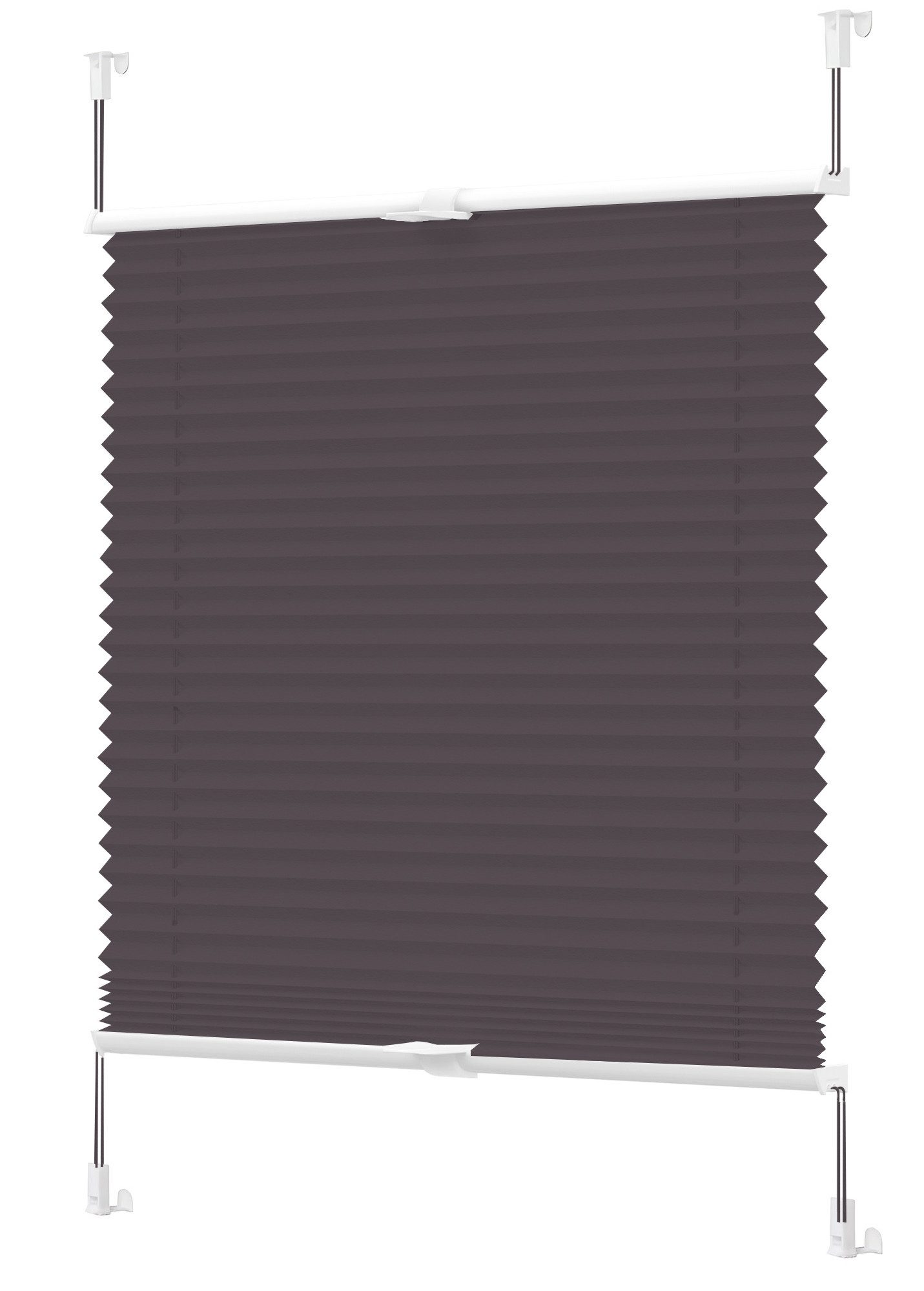 Vkele Plissee Ohne Bohren,Klemmfix,Weiß, Einfach Montage, Klemmträger, Easy günstig online kaufen