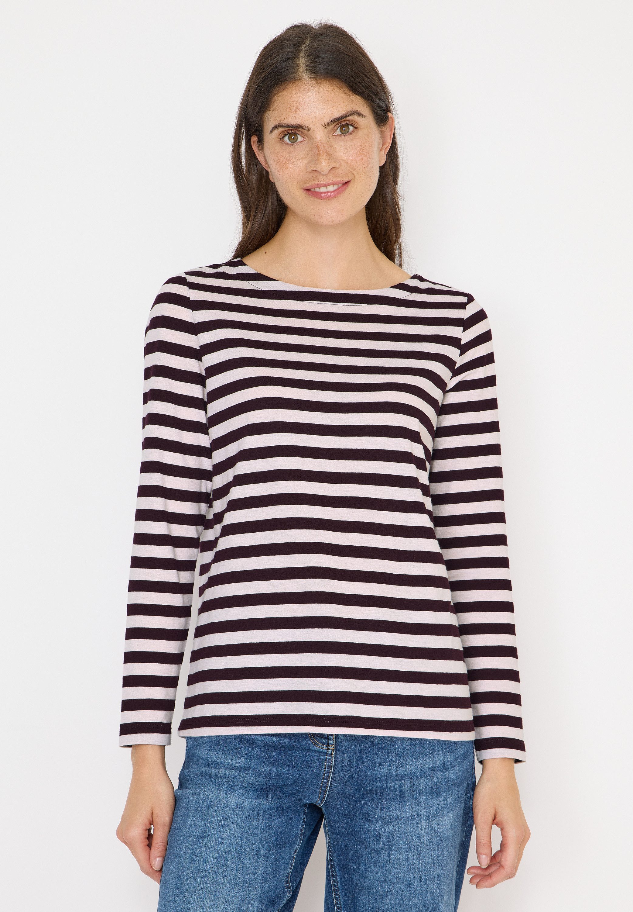 CECIL Langarmshirt aus reiner Baumwolle